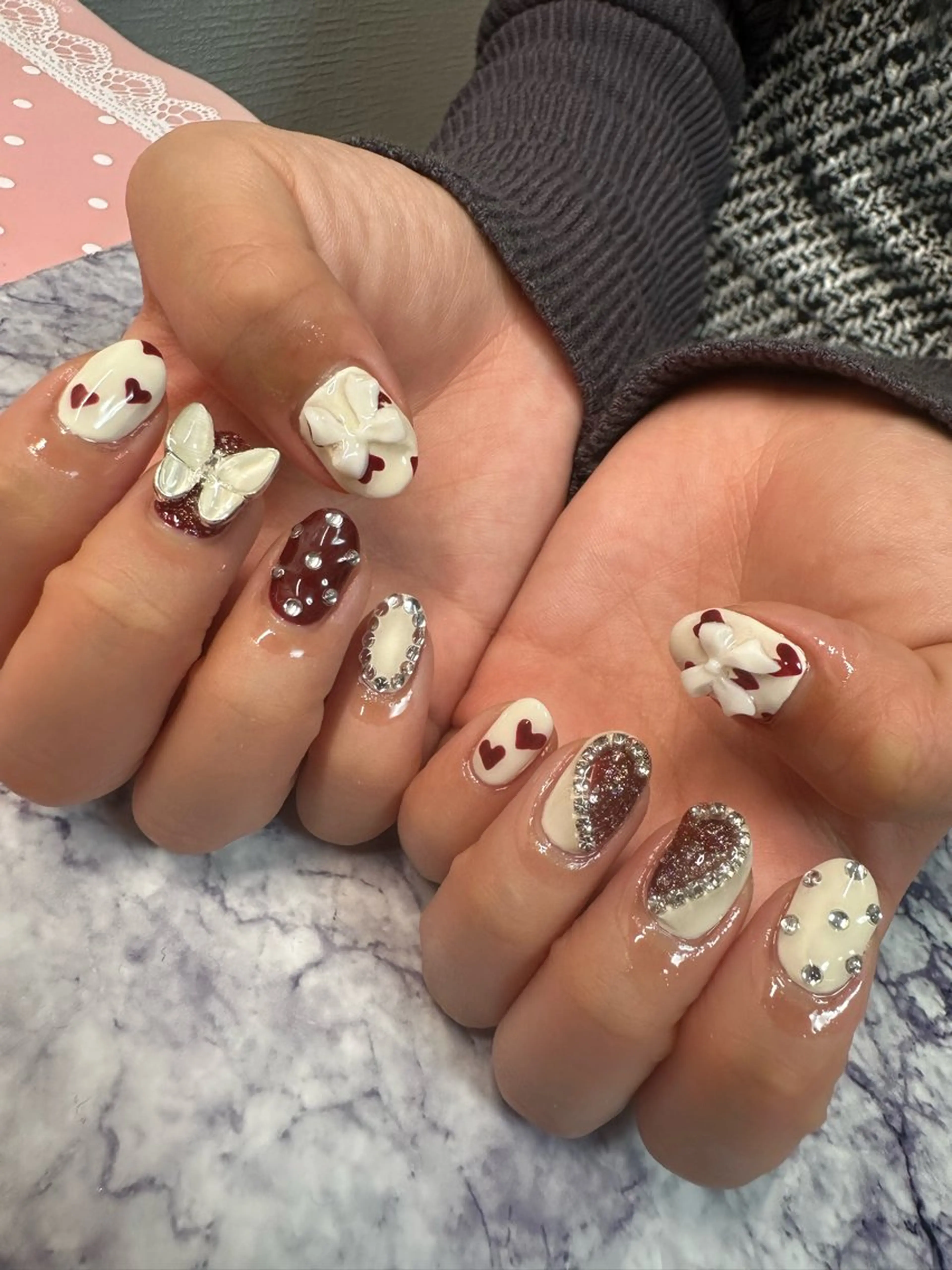 ネイル ハンドネイル Pretzels🥨 【プレッツェル】ミウのネイルデザイン