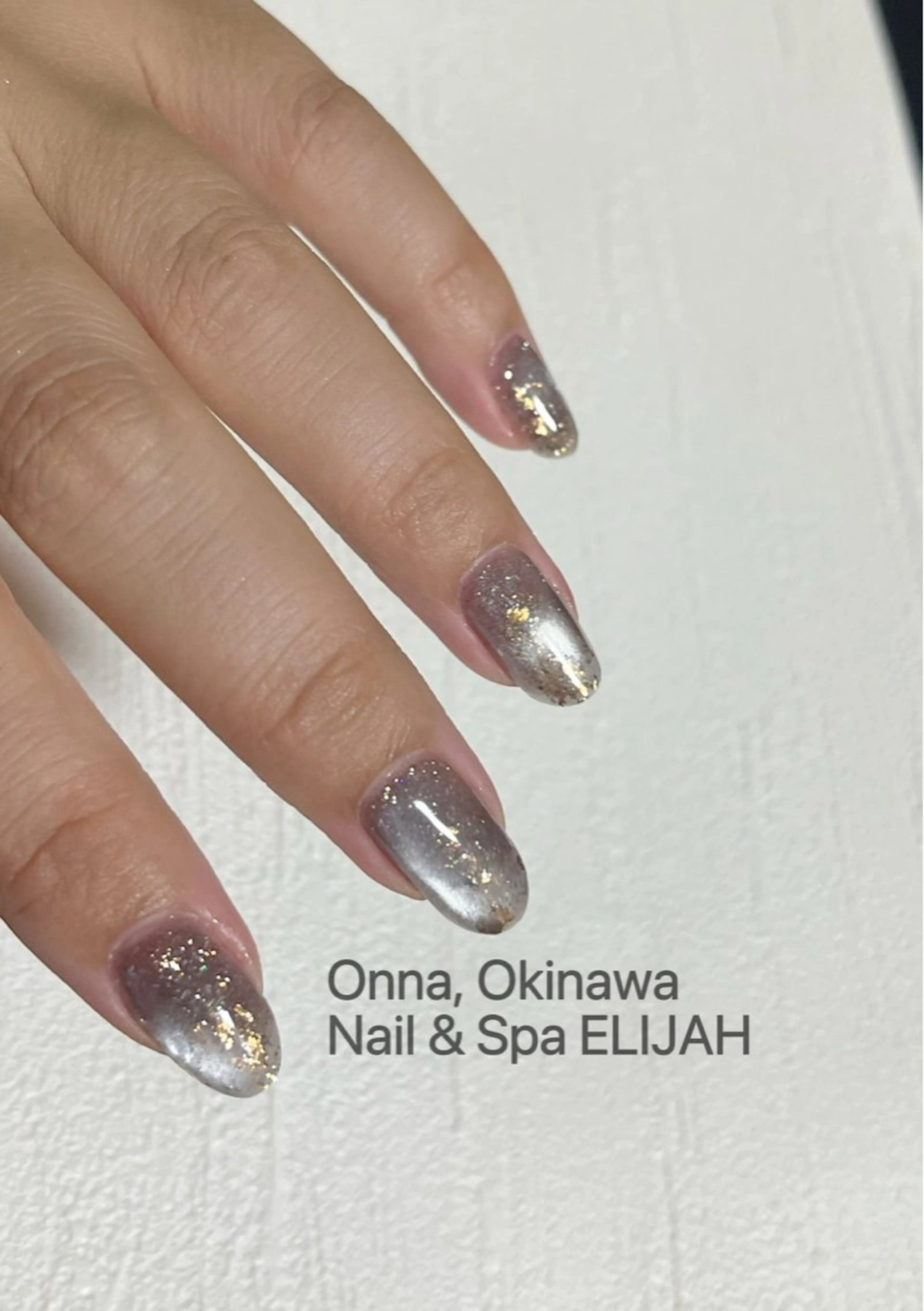 ネイル フラッシュネイル マグネットネイル ハンドネイル ダンラップ新里 友簣乃のネイルデザイン