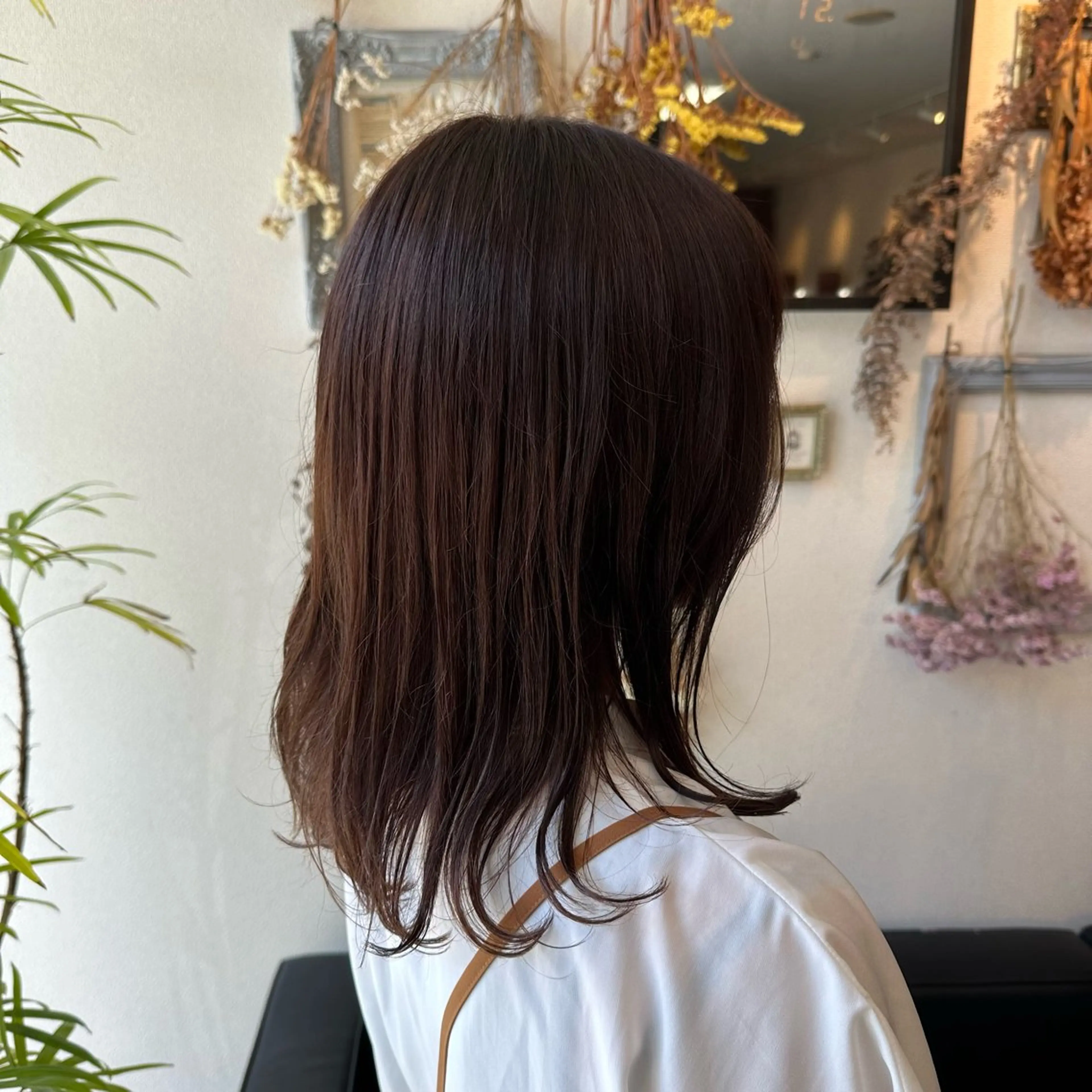 ミディアム カラー カット ヘアカラー 大人かわいいインナー カラー/菊池柊真🎨のヘアスタイル