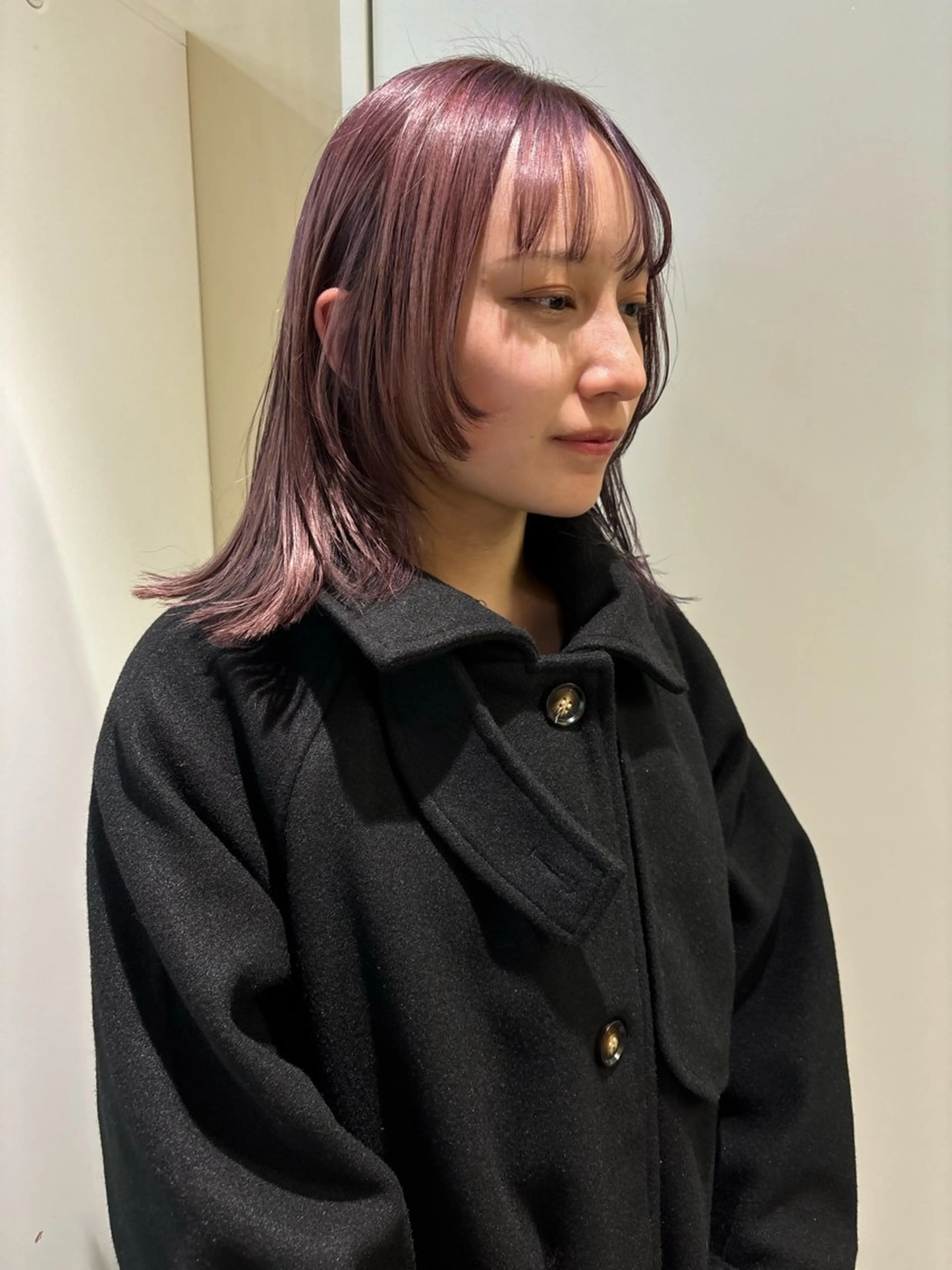 ミディアム カラー ヘアアレンジ カット ヘアカラー トリートメント 💟Opus/ Mizuki🐕💟のヘアスタイル