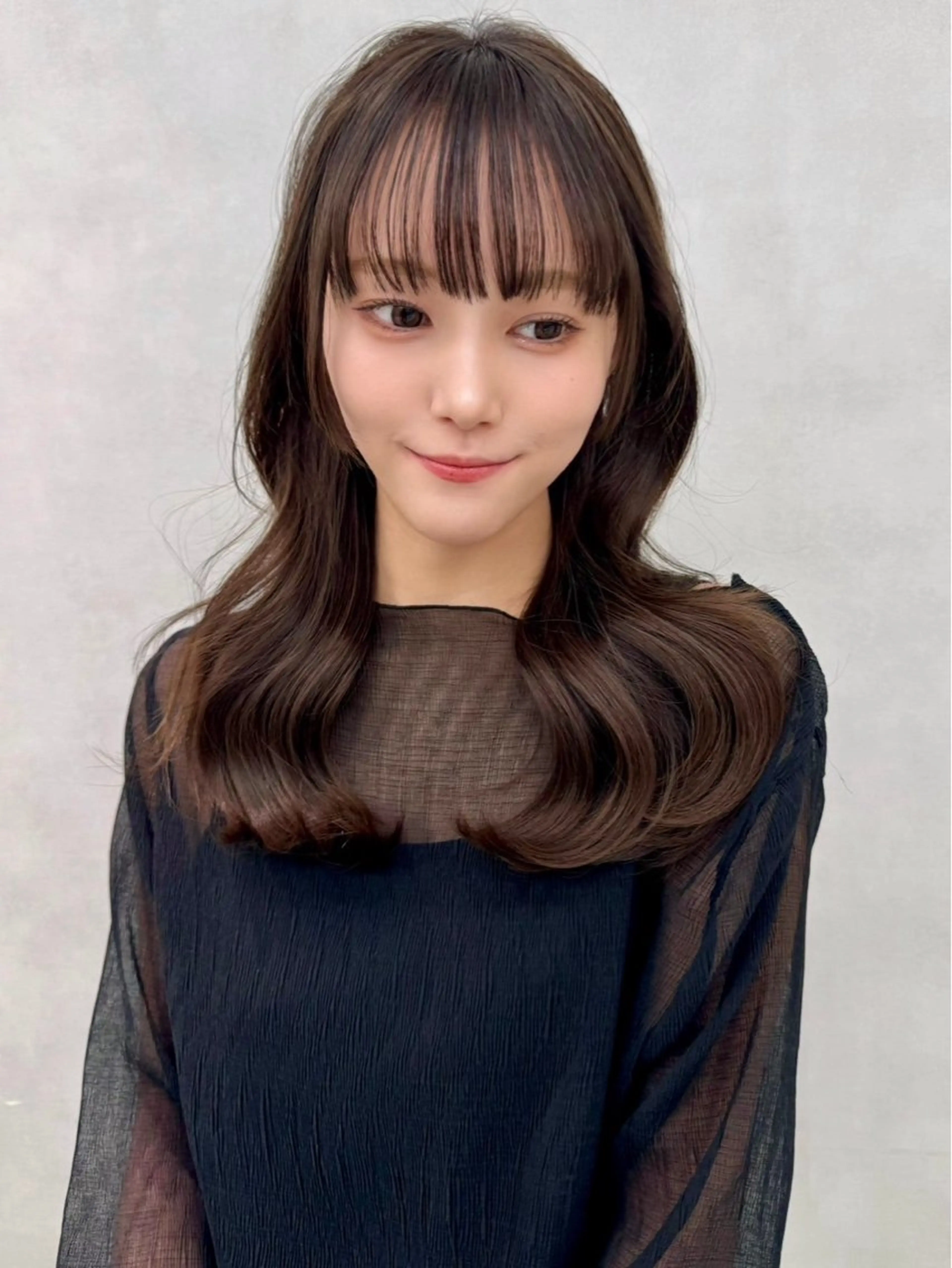 セミロング カラー ヘアカラー 🇰🇷韓国ヘア★ 副店長.쿠리타⭐︎のヘアスタイル