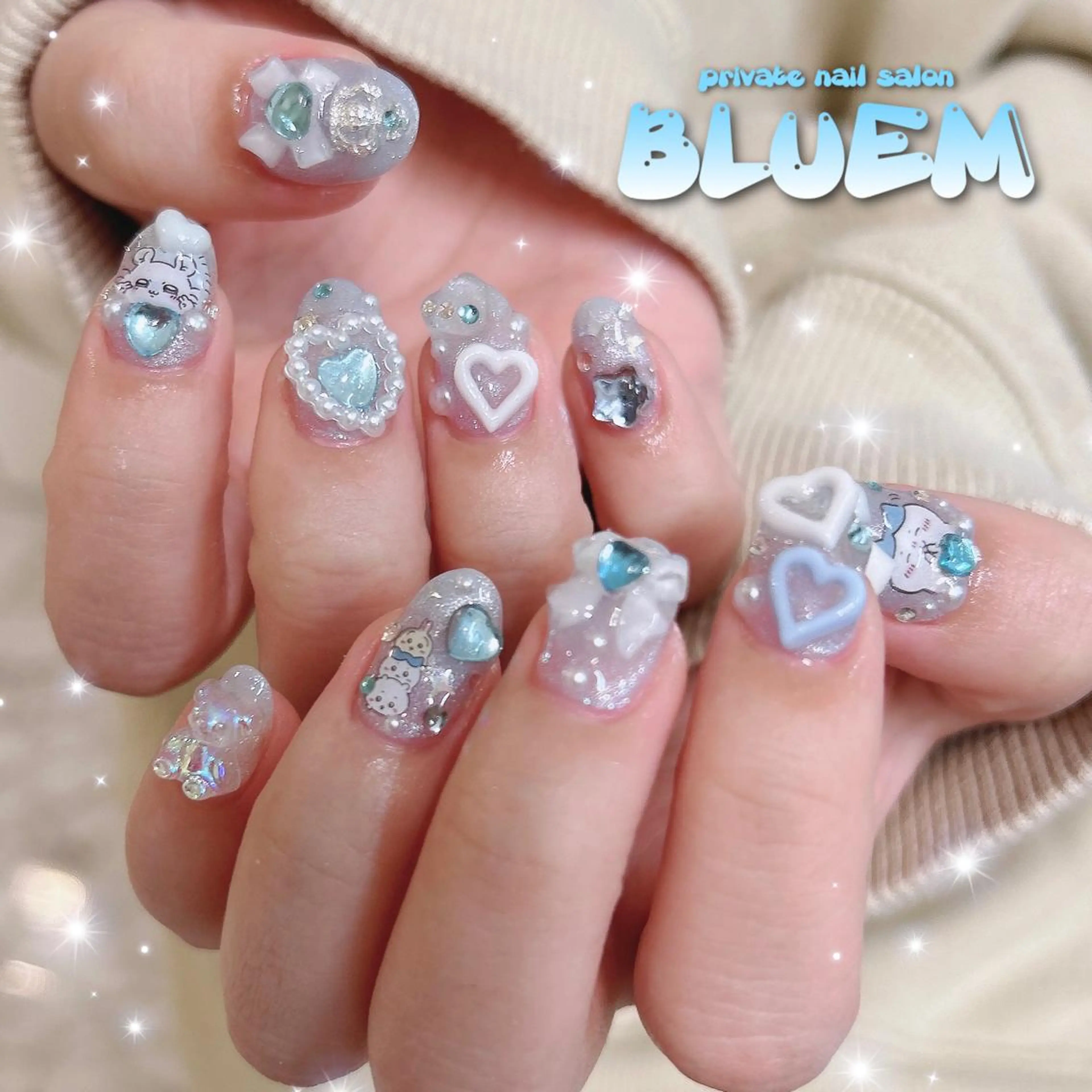 ネイル ハンドネイル BLUEM なな🐶のネイルデザイン