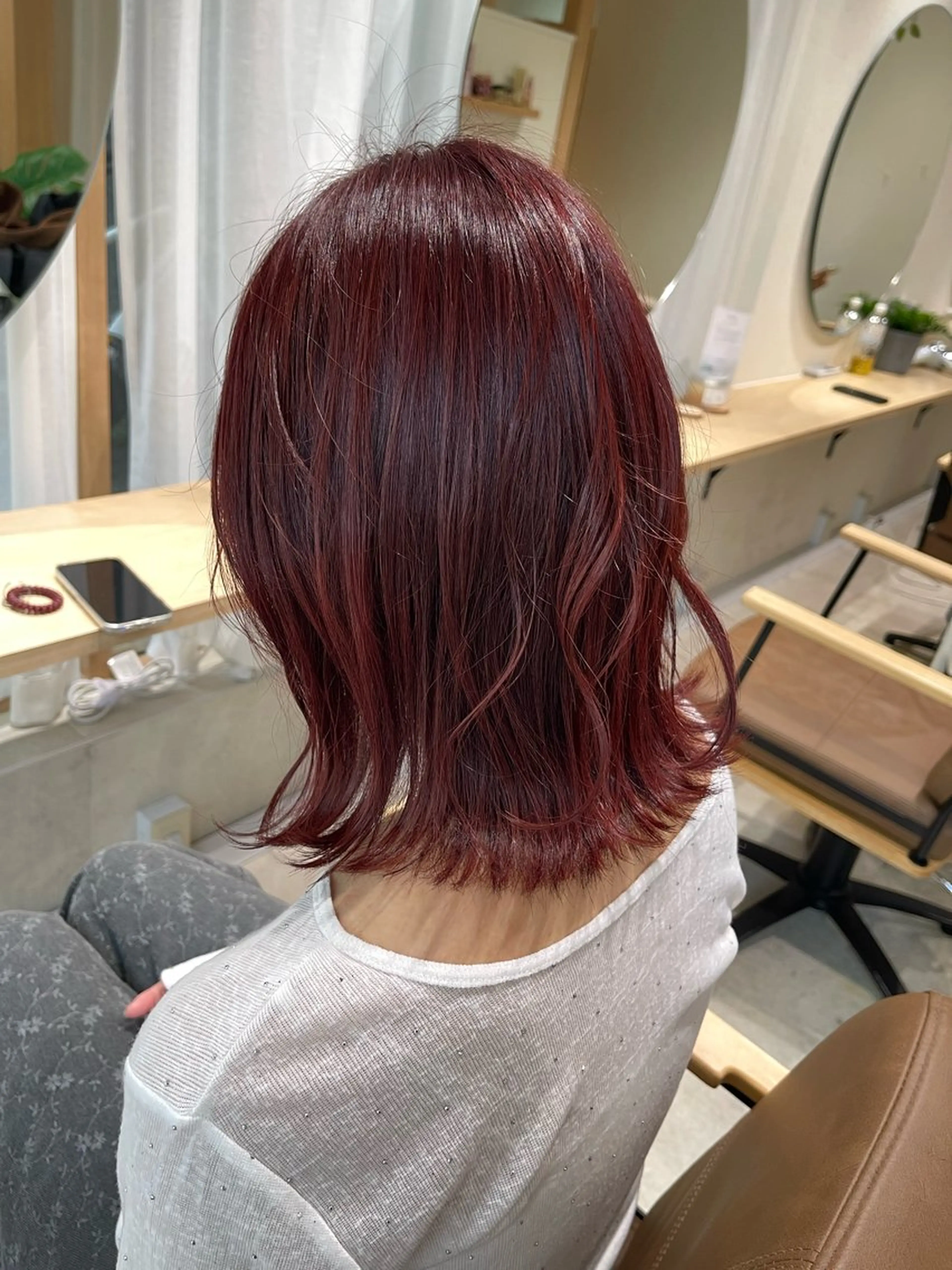 セミロング ヘアカラー 阪倉 美玲のヘアスタイル