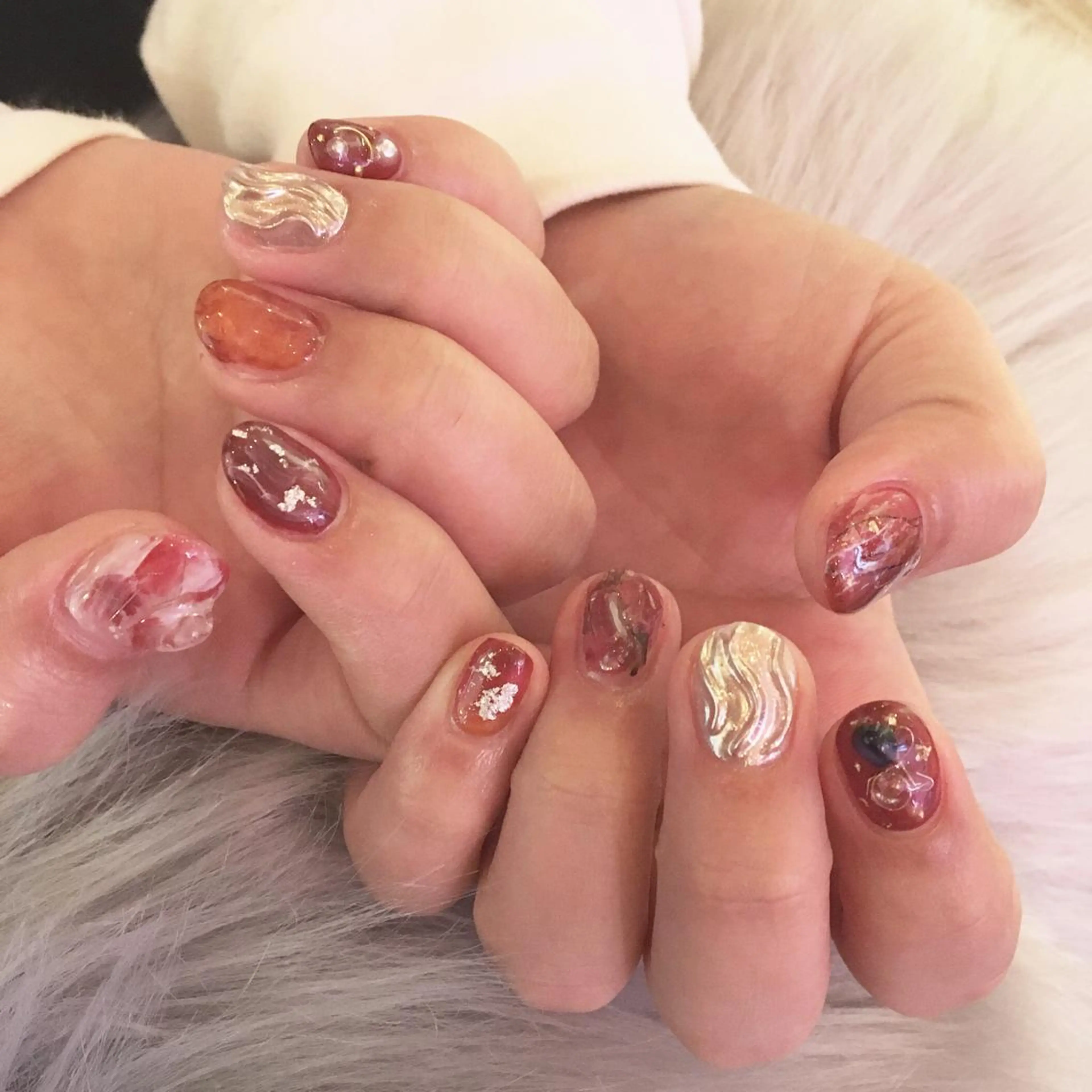 ネイル ニュアンスネイル ハンドネイル ERI Nailistのネイルデザイン