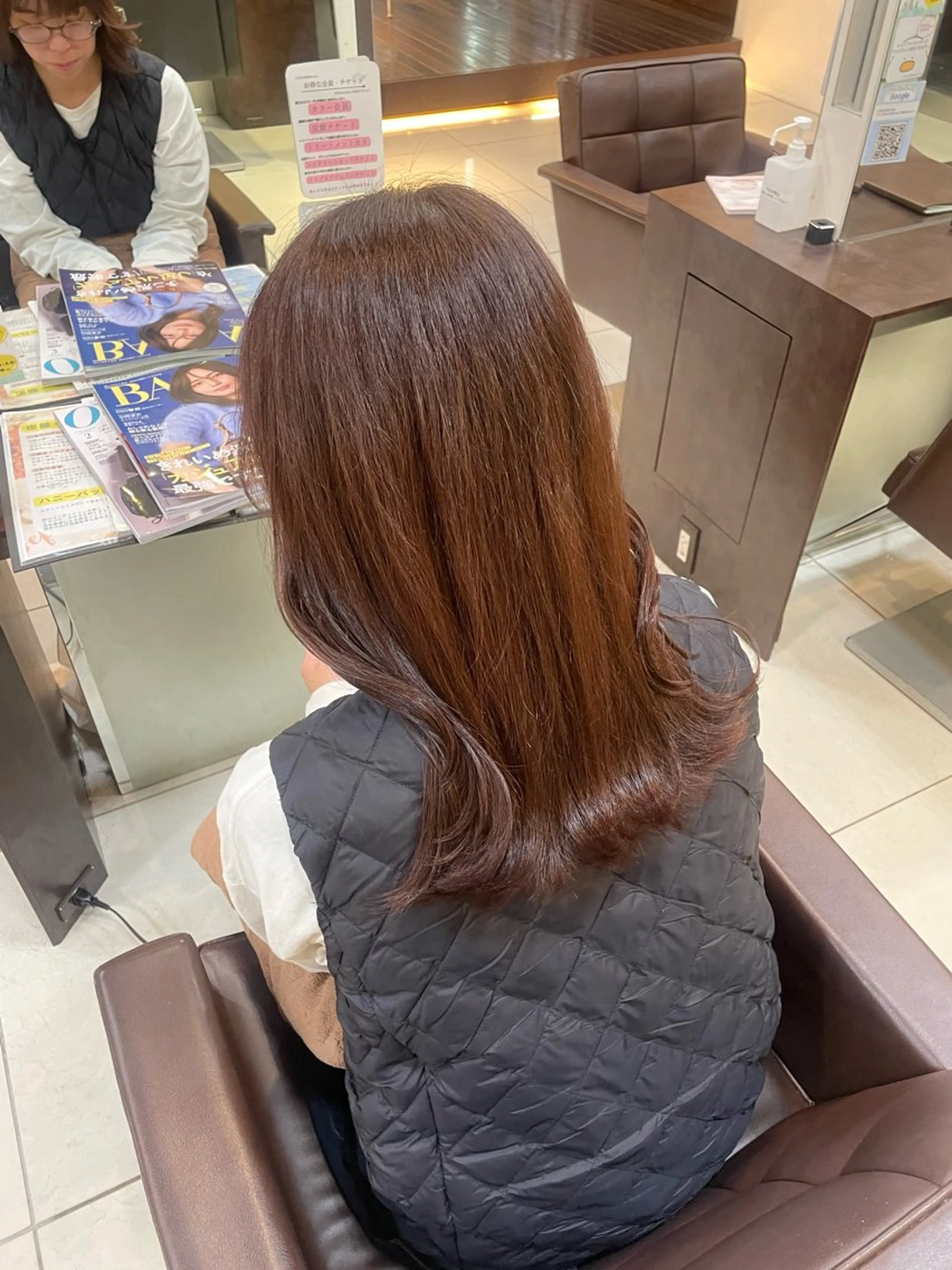 ミディアム カラー 🤎韓国ヘア ベージュ まゆか🤎のヘアスタイル