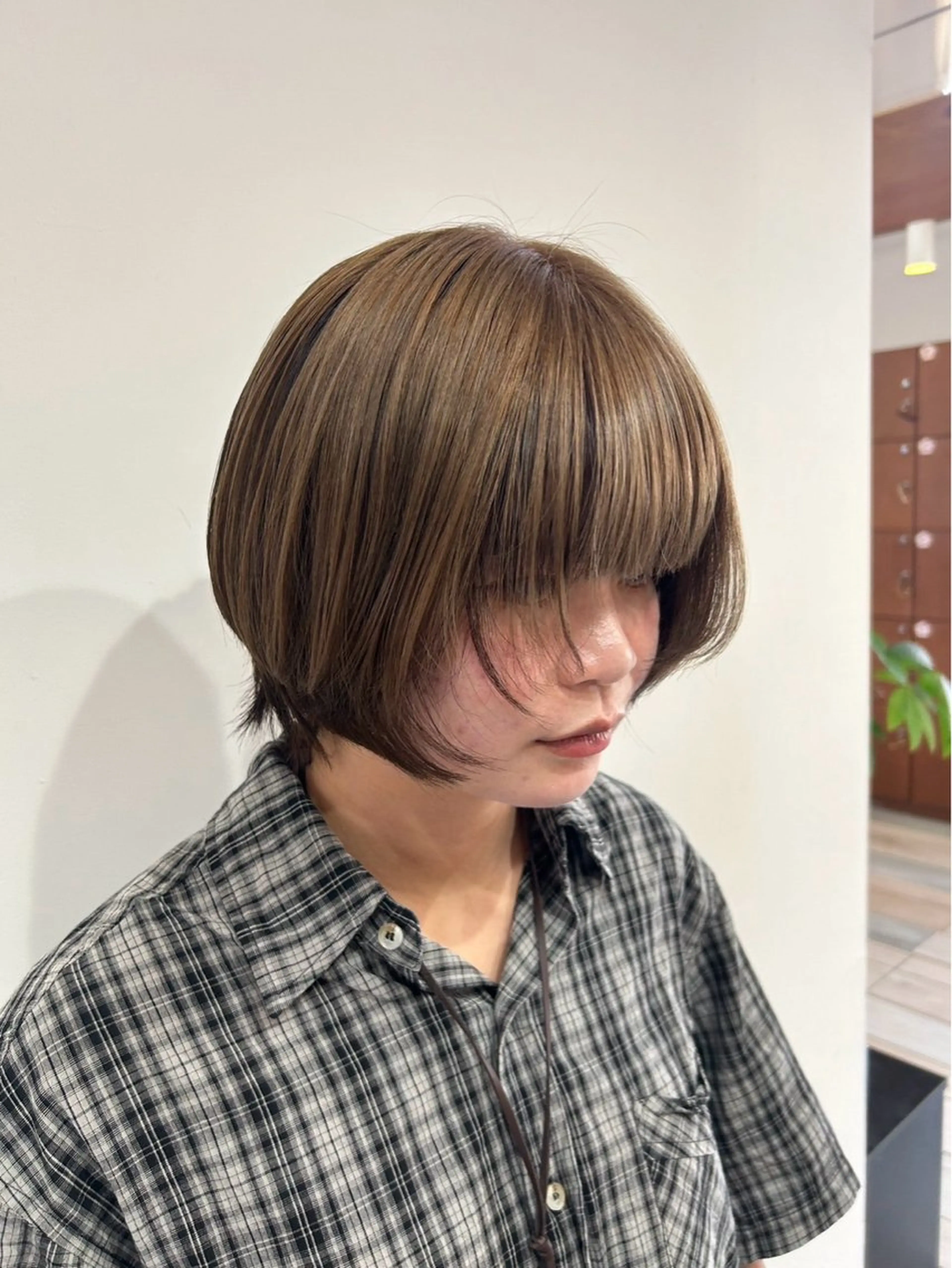 カラー ベージュカラー デザインカラー 重田 琉愛のヘアスタイル