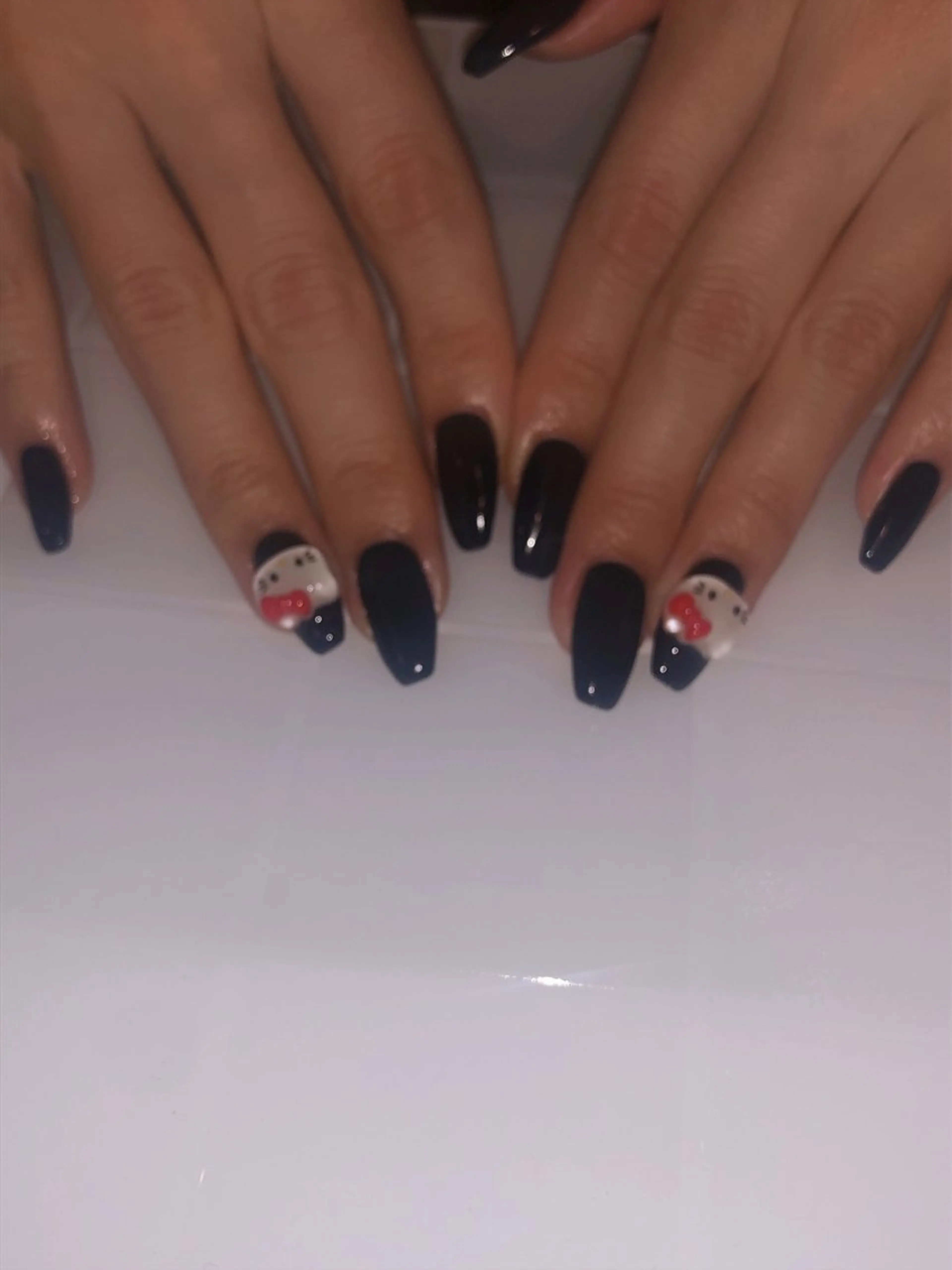 ネイル ネイビー ワンカラーネイル ハンドネイル フットネイル mi chiのネイルデザイン