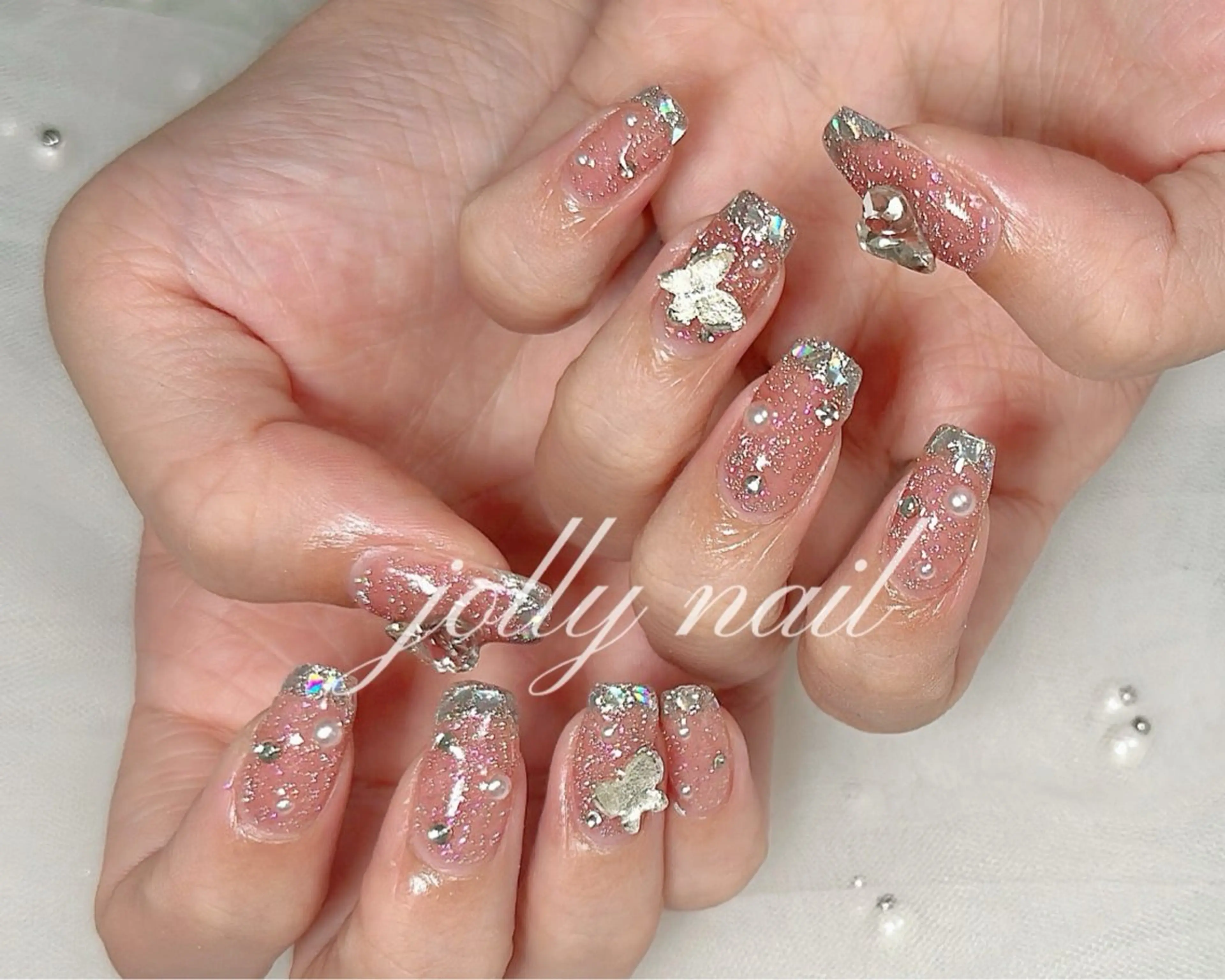 ネイル ハンドネイル Meri💅ジェル& チップ長さだし専門のネイルデザイン