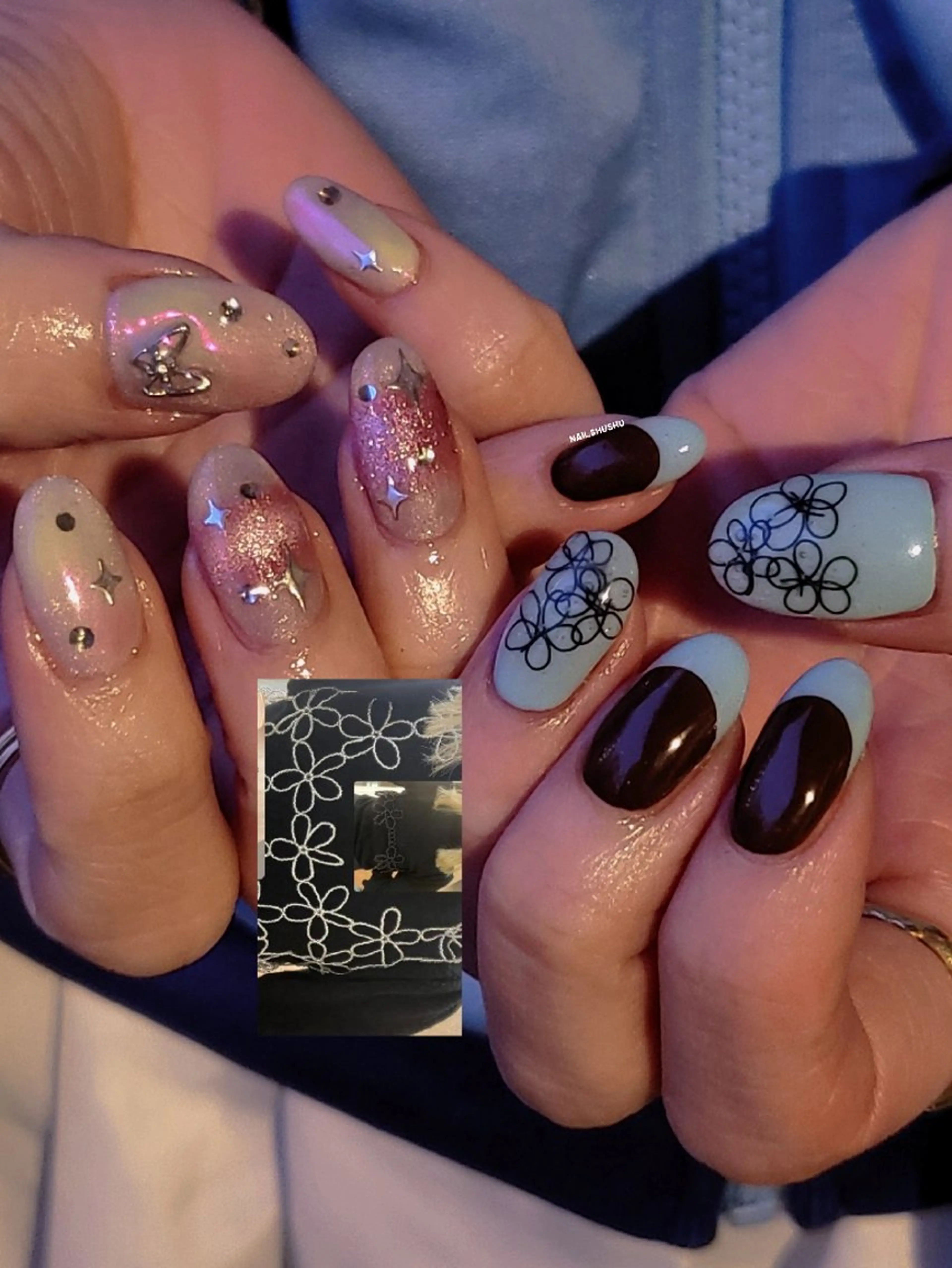 ネイル 3dパーツ/流行り 👧shushu❤️のネイルデザイン