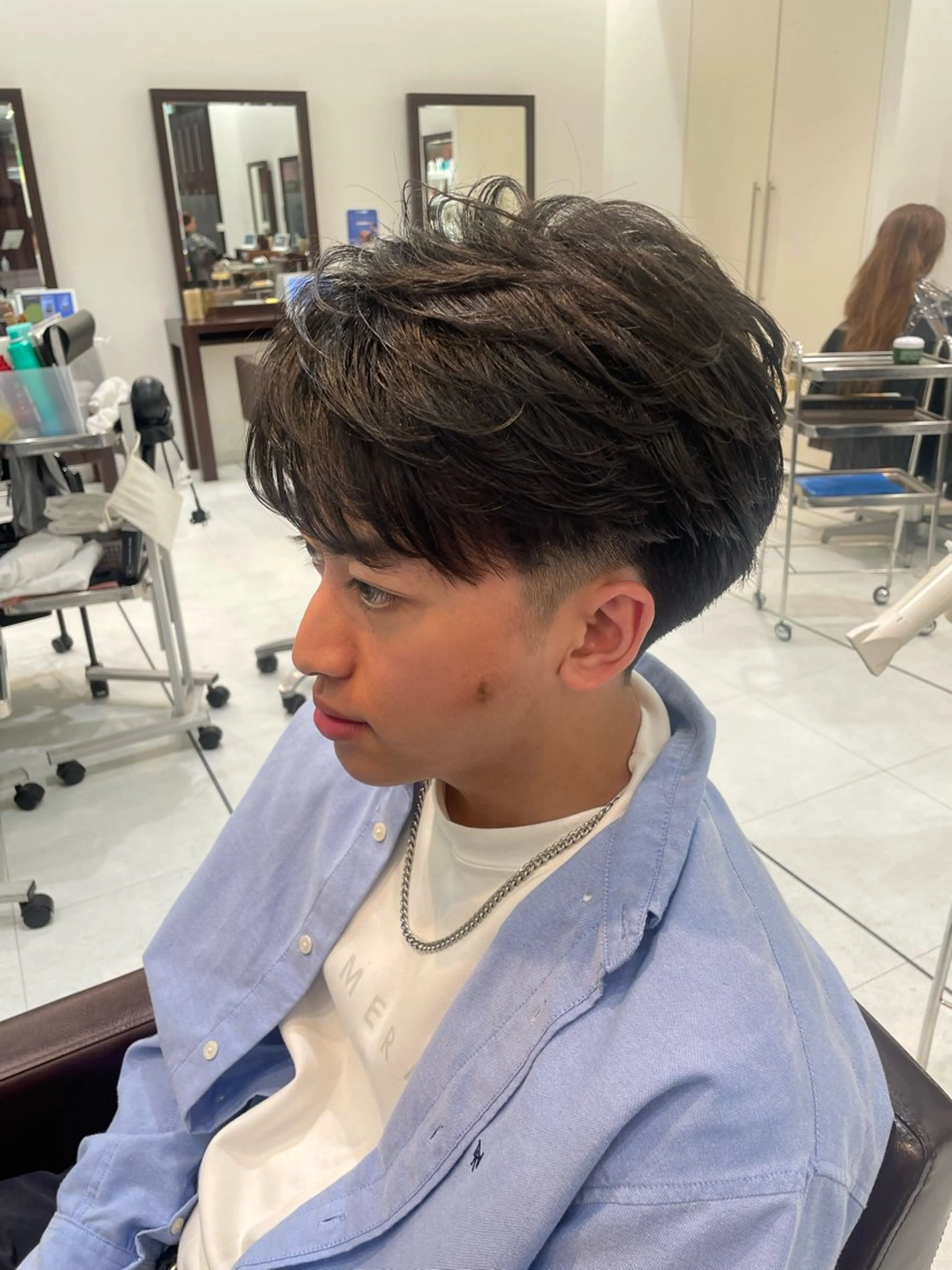 メンズ カット パーマ 【千葉駅南口歩1分】 MAKAのヘアスタイル