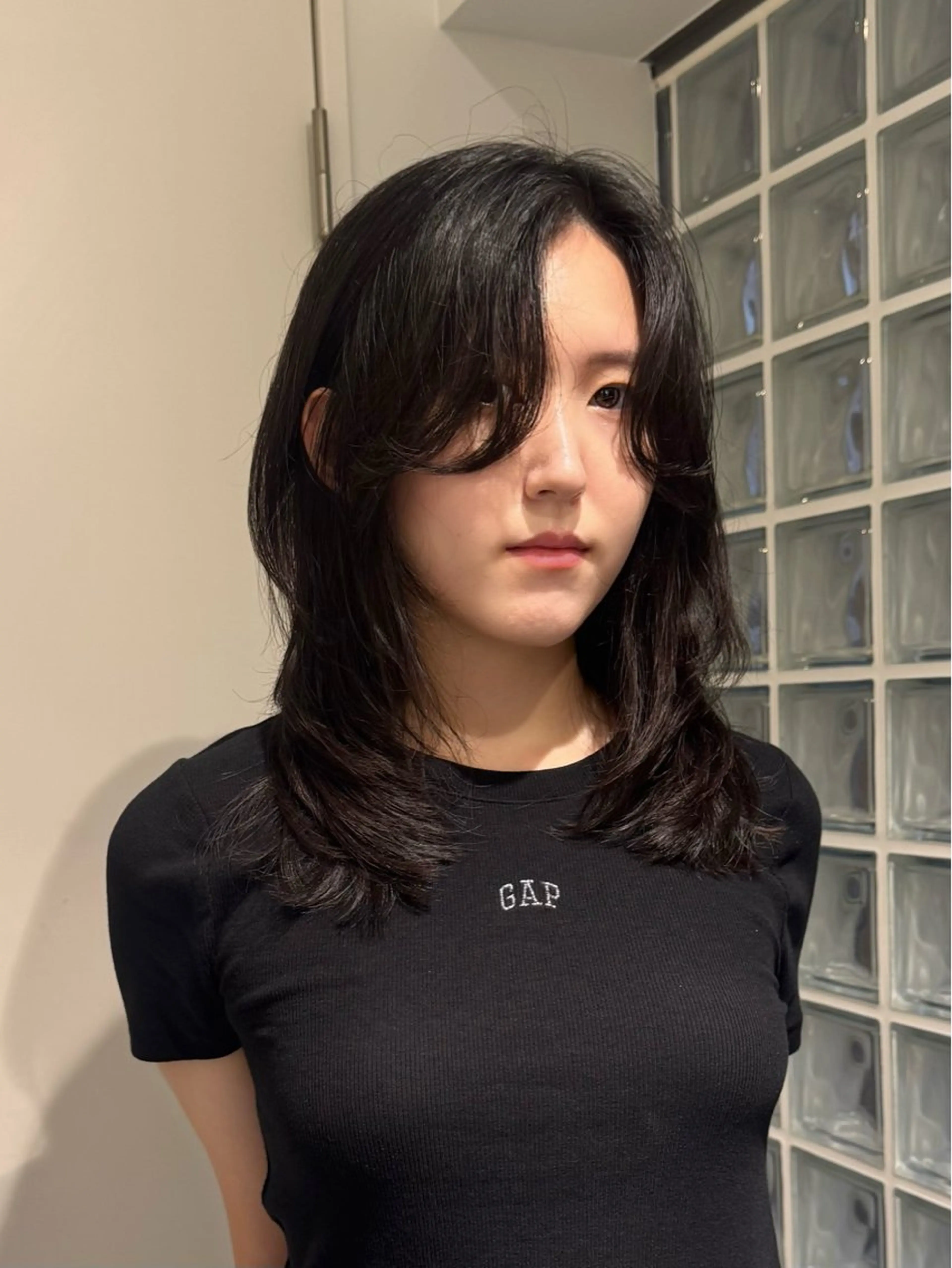 ミディアム カラー ワンカールで盛れる レイヤー🎀Macoのヘアスタイル