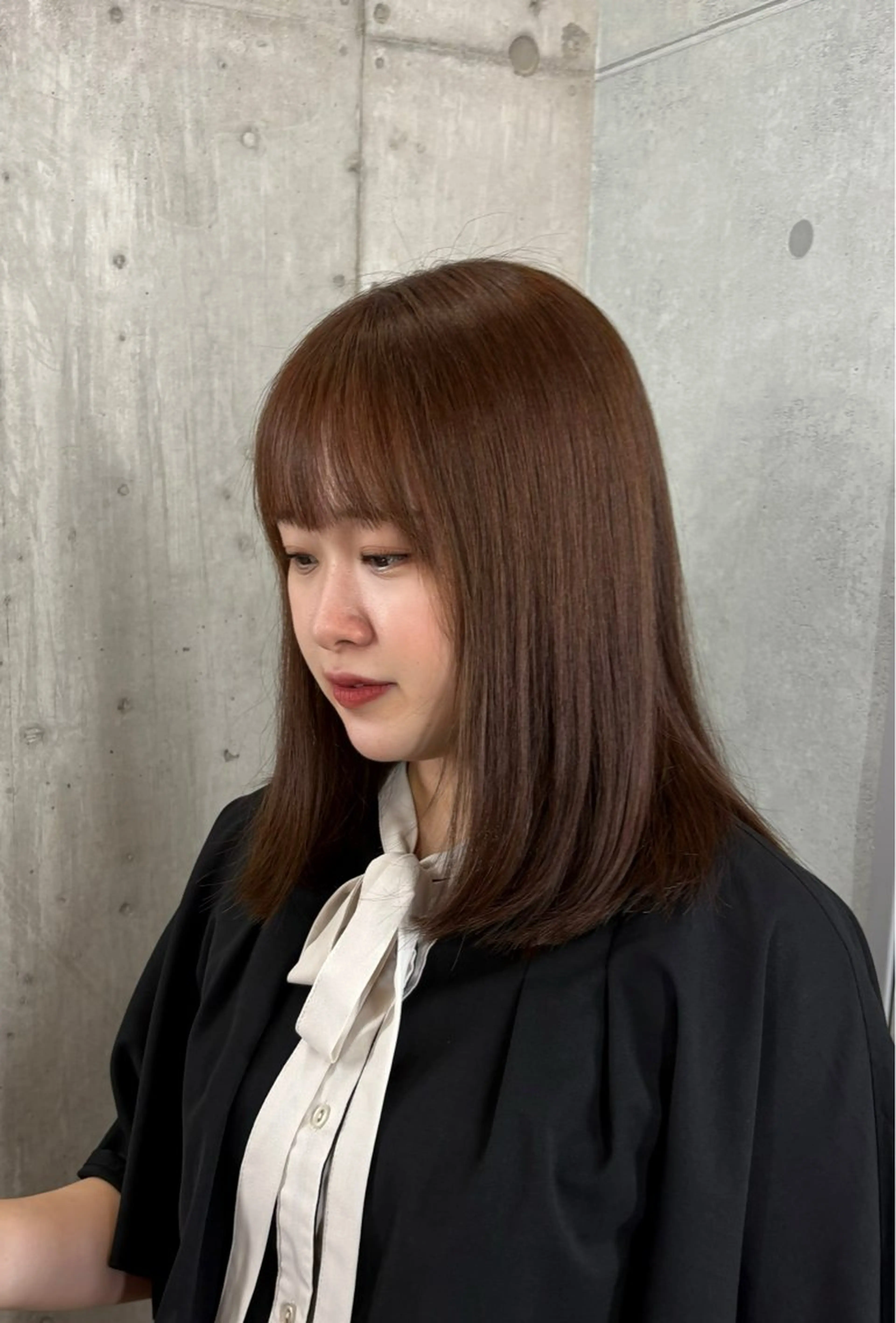 ミディアム カラー ヘアカラー 加藤志保 🎗️🫧モデル募集のヘアスタイル