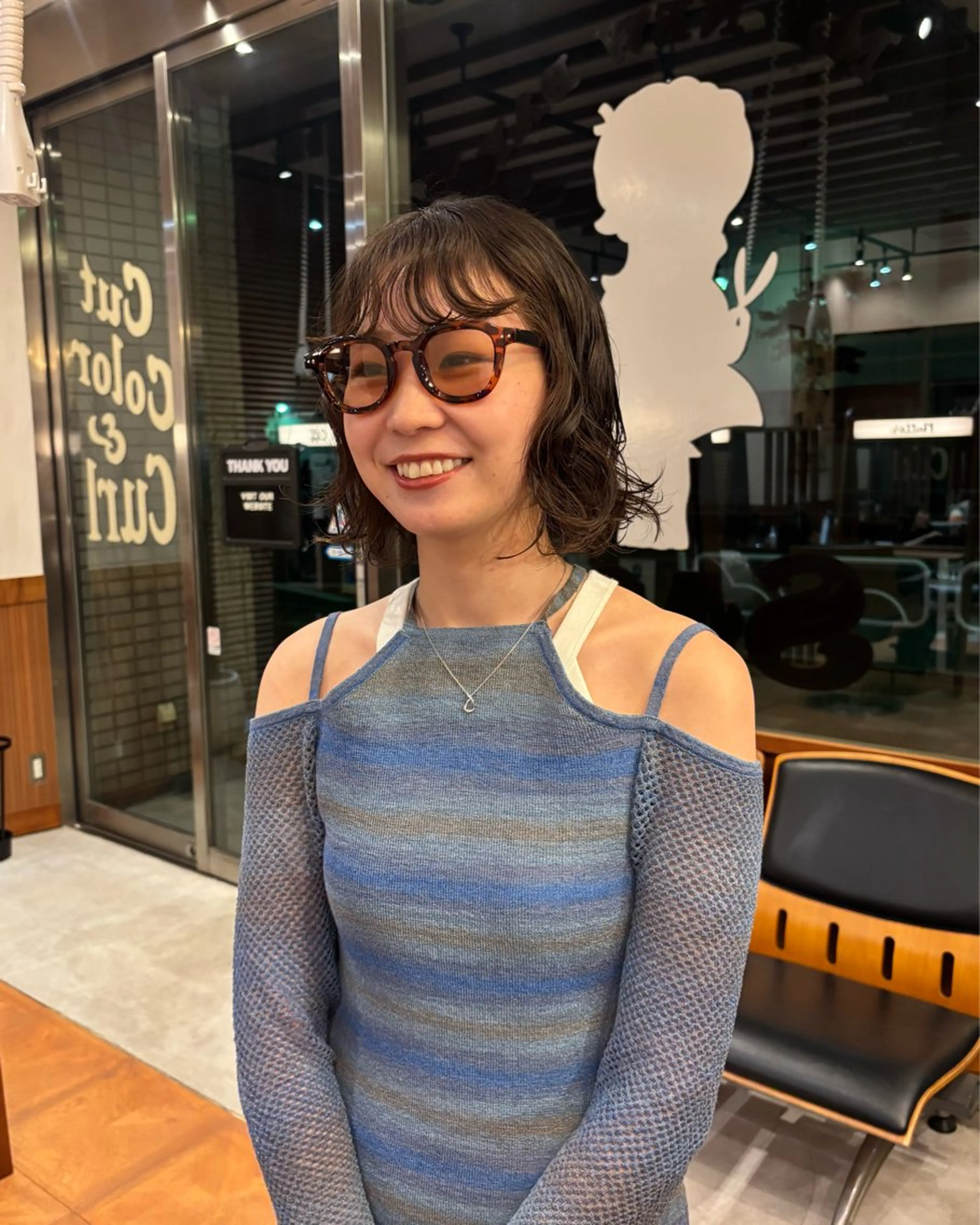 ショート パーマ カット パーマ トリートメント SASAnagano 堀内未梨のヘアスタイル