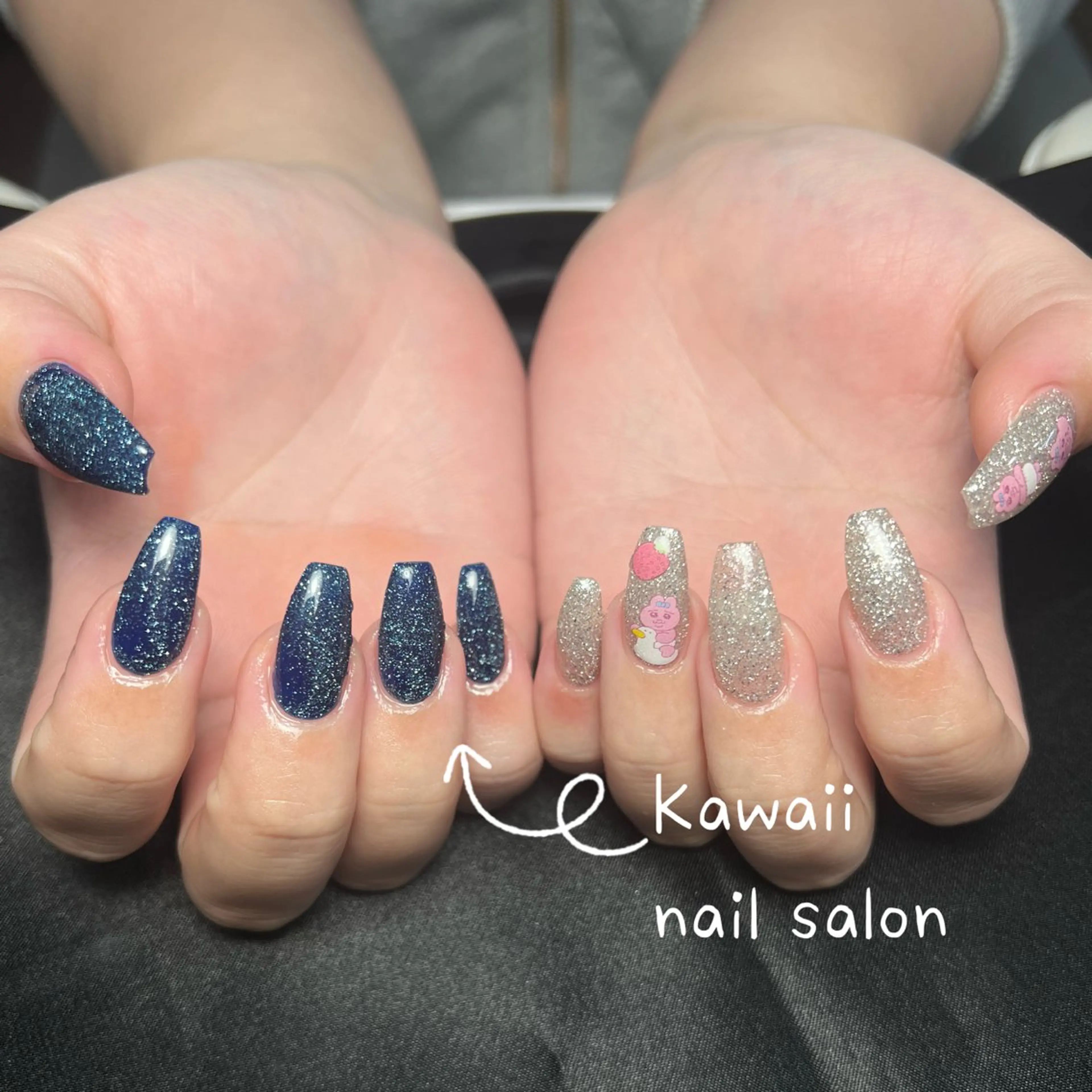 ネイル アートネイル ジェルネイル 韓国ネイル シンプルネイル ハンドネイル ハンドケア Kawaii Nail Salonのネイルデザイン