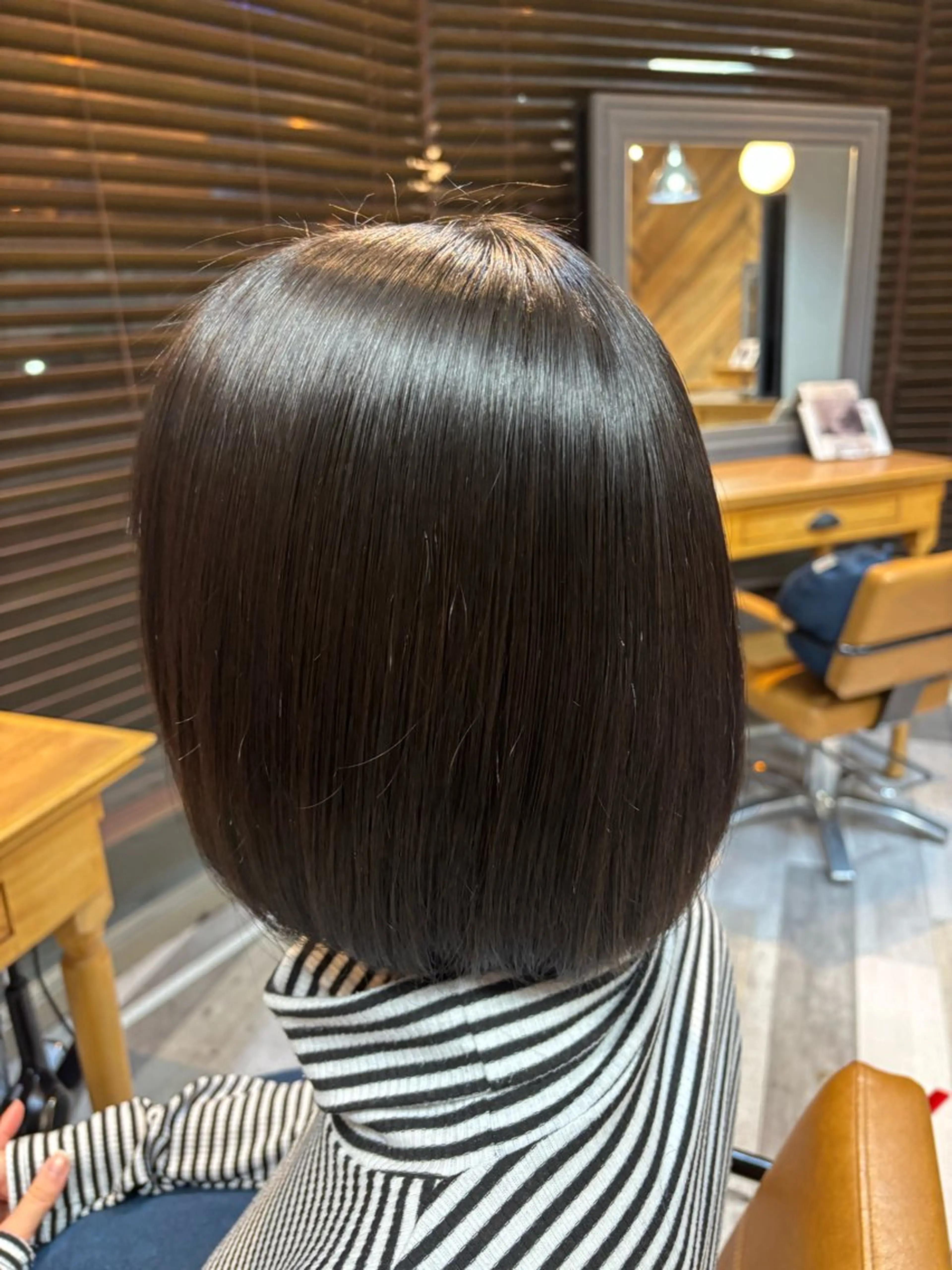 ミディアム 髪質改善 縮毛矯正 岡本樹一 🍁のヘアスタイル