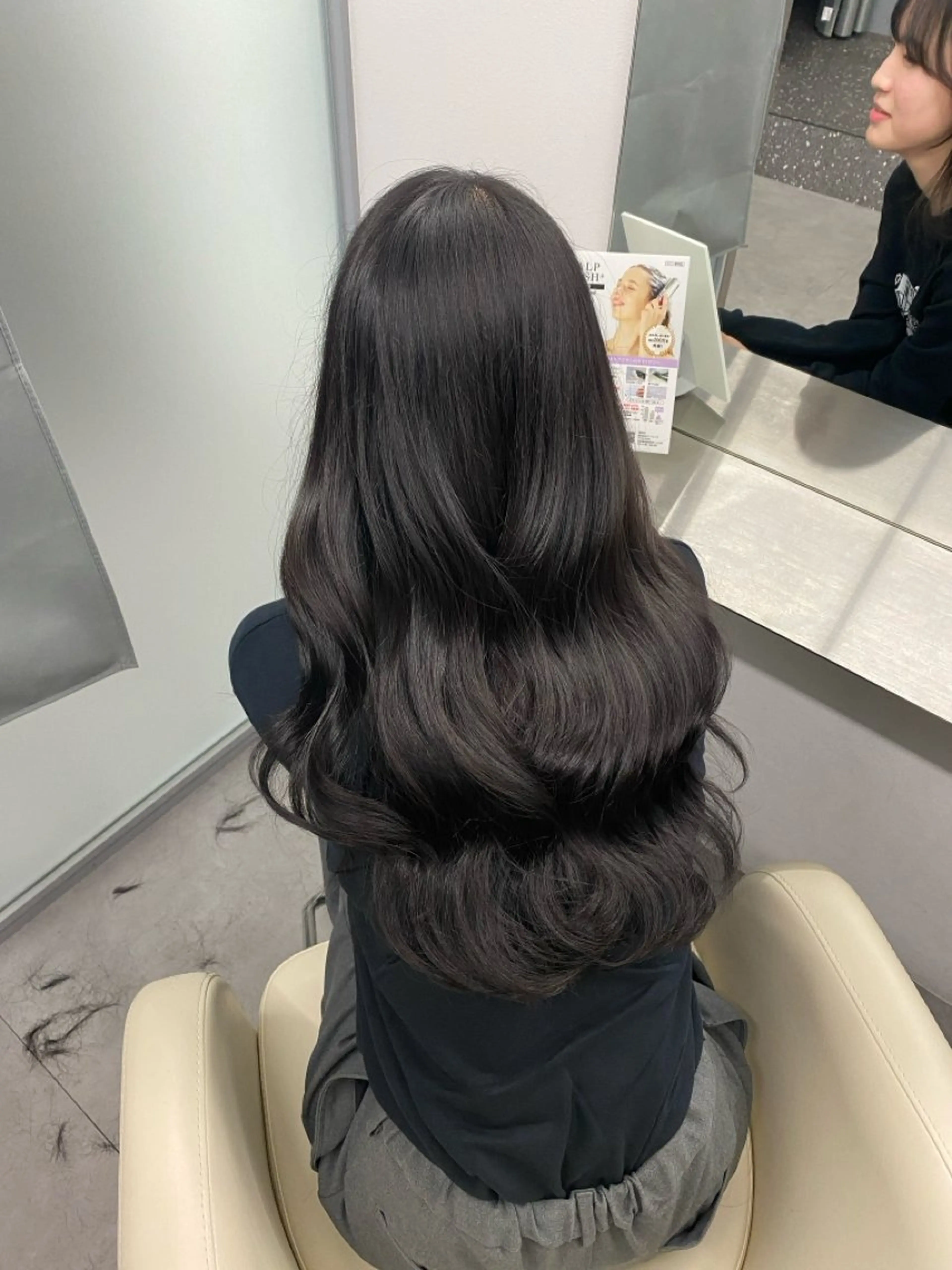 ロング カラー くびれヘア 韓国風ヘア レイヤーカット 江坂トレンド韓国風 髪質改善shinoのヘアスタイル