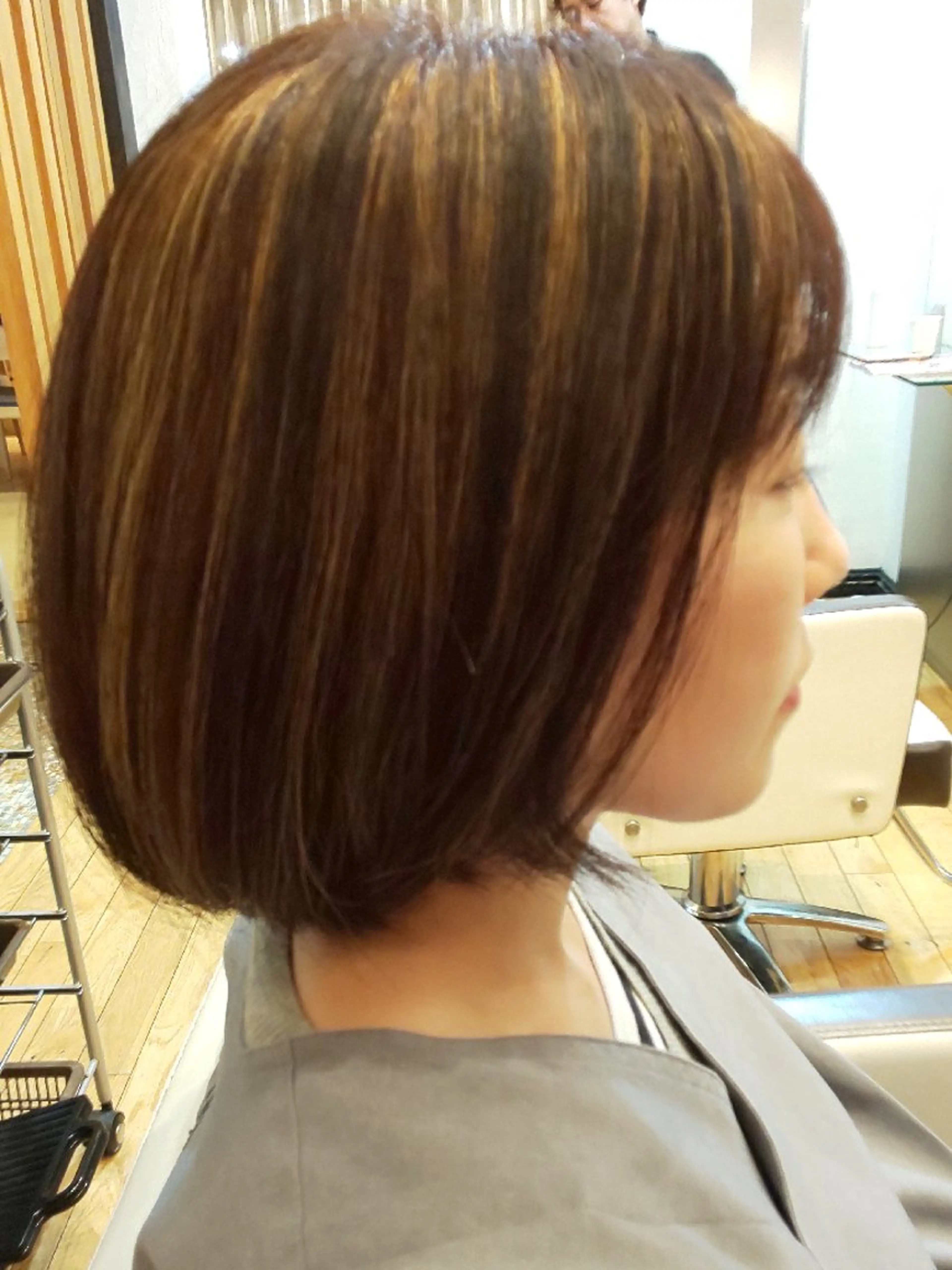 ミディアム ボブ ハイライト カット 小島琉奈/カット モデル募集中📢💥のヘアスタイル