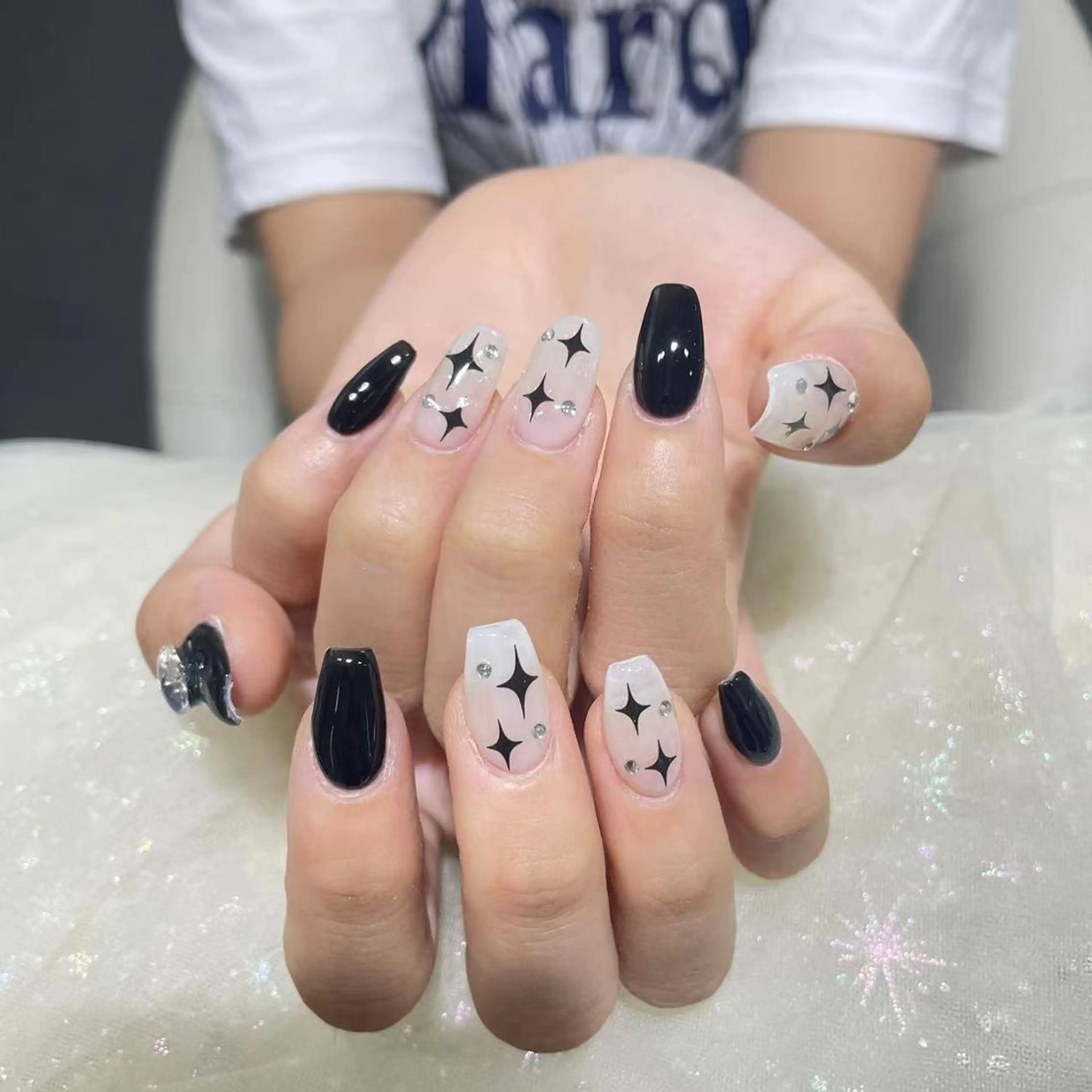 ネイル 長さ出し ネイルチップ Queen's ゆなのネイルデザイン