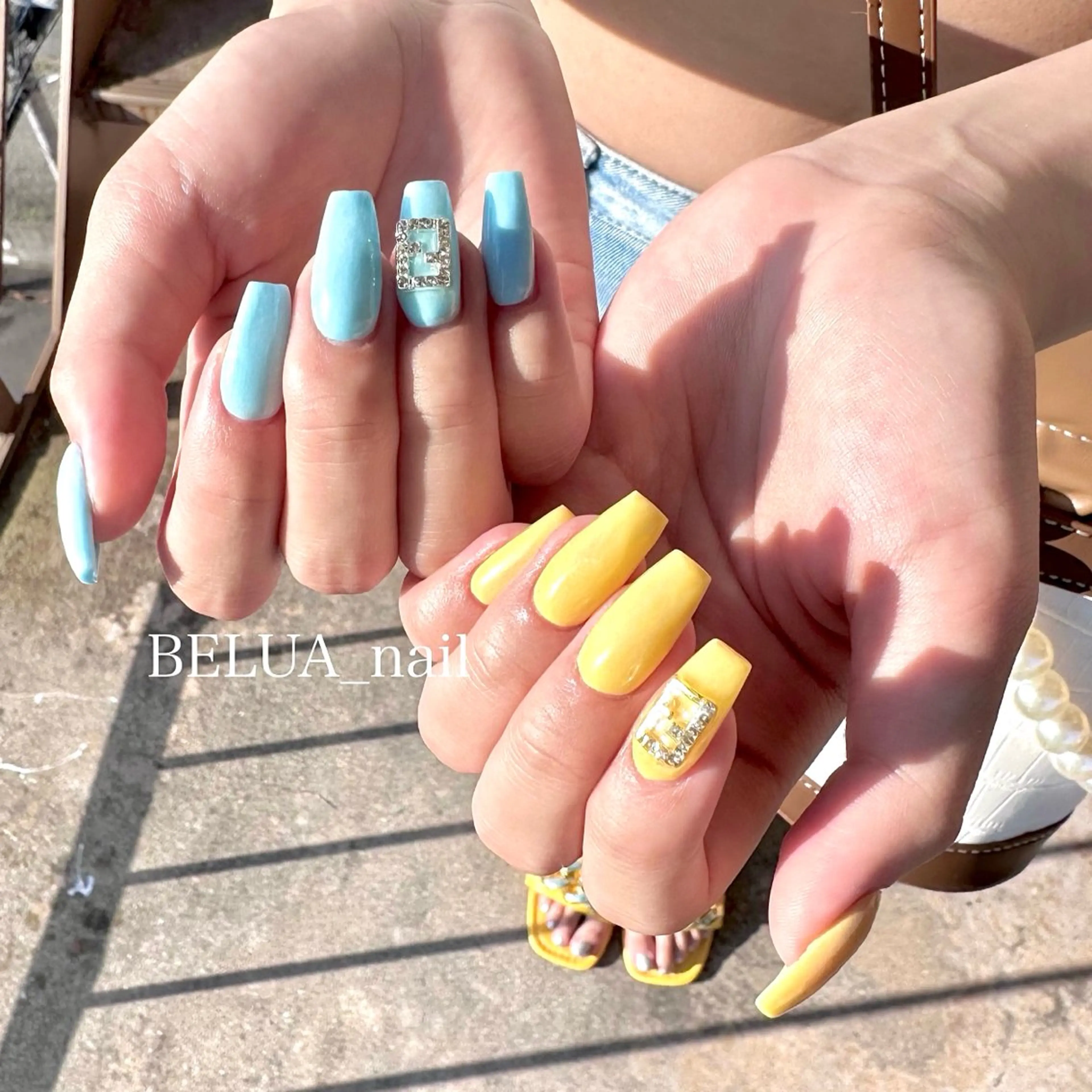 ネイル ワンカラーネイル スカルプネイル ハンドネイル BELUA 怜美佳のネイルデザイン