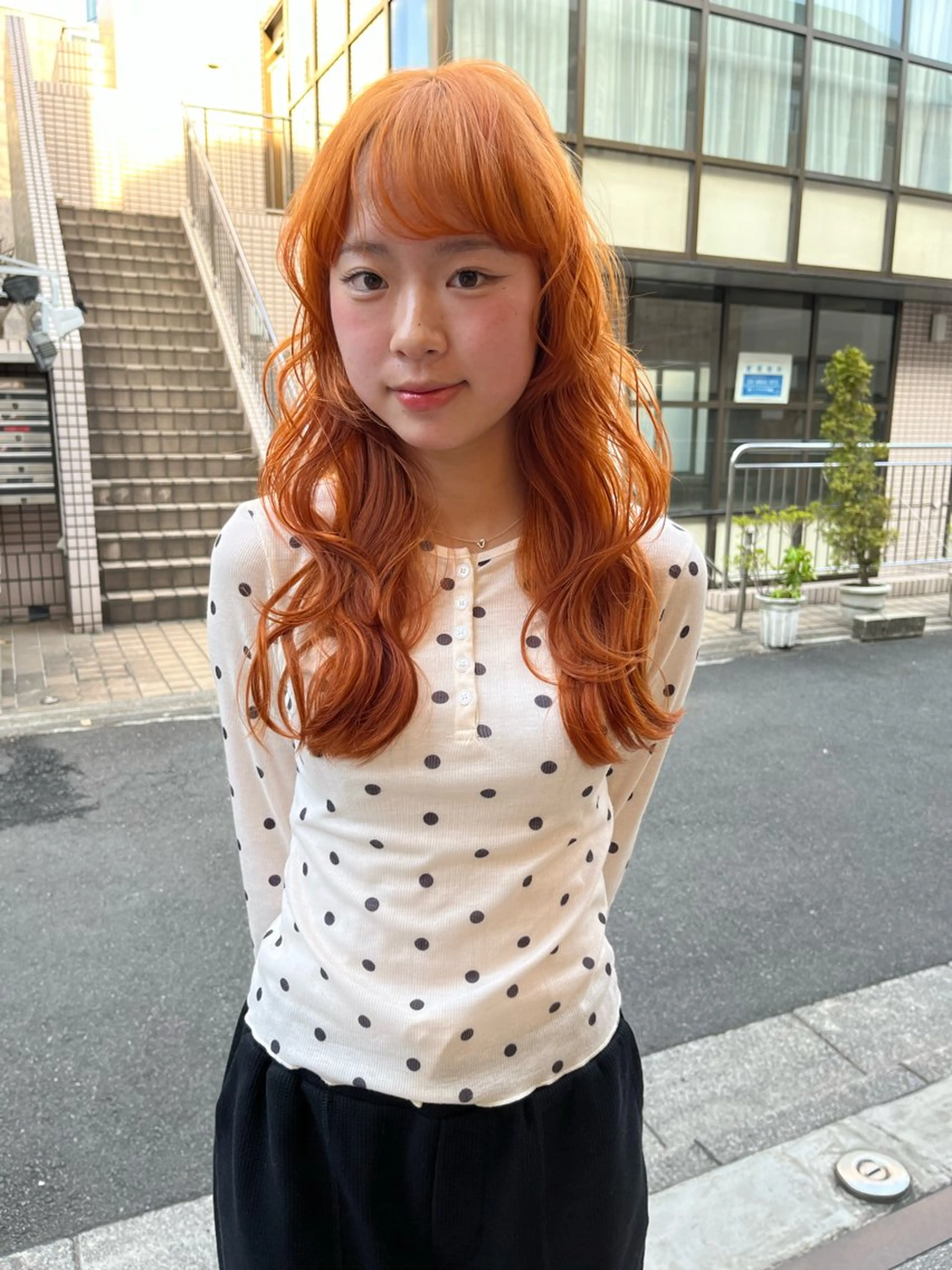 ロング カラー ヘアアレンジ ヘアカラー トリートメント ハイトーン/美髪矯正 🍃大江拓実のヘアスタイル