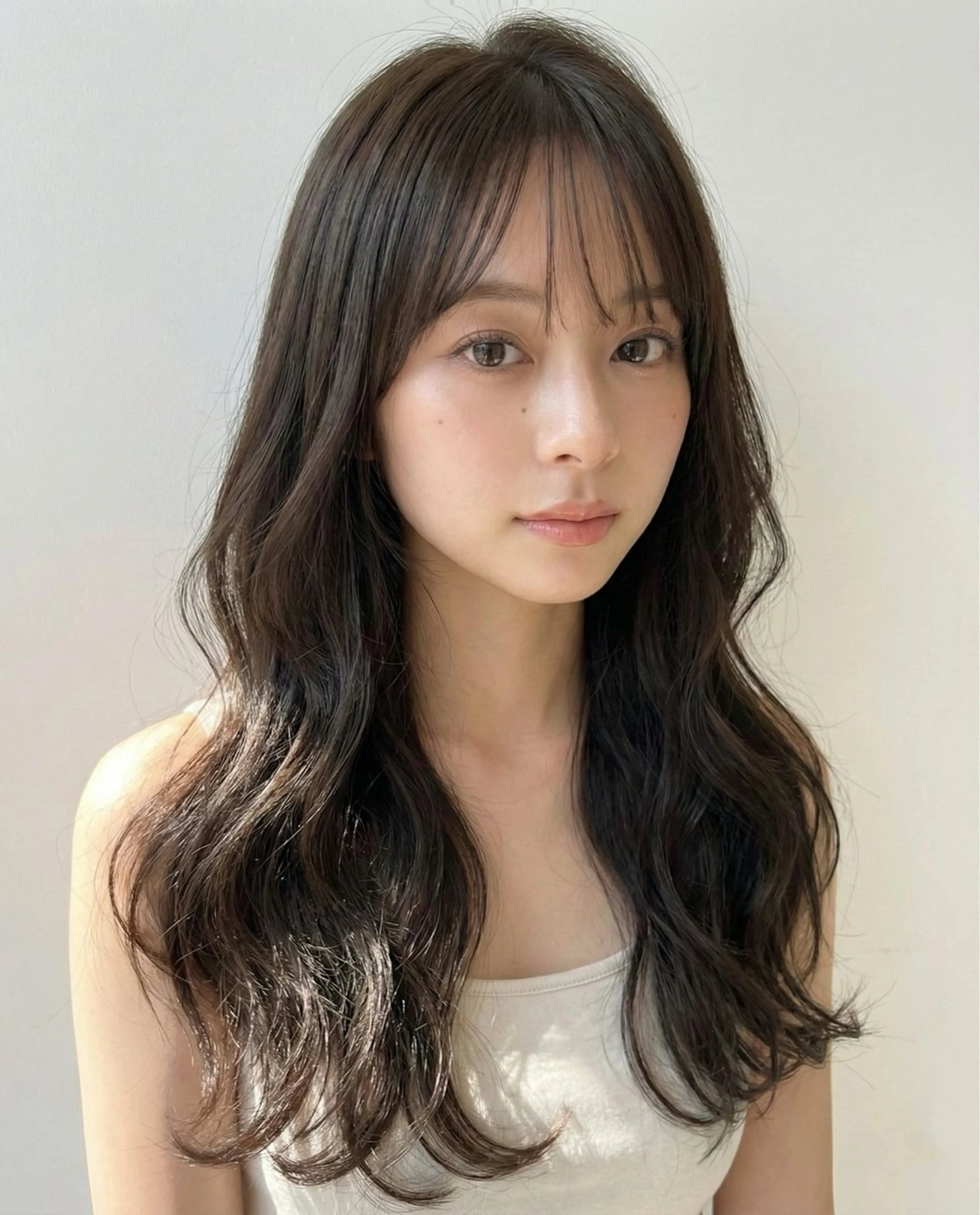 ロング レイヤーカット カット ヘアカラー トリートメント レイヤー/顔周り カット/松岡 祥利のヘアスタイル