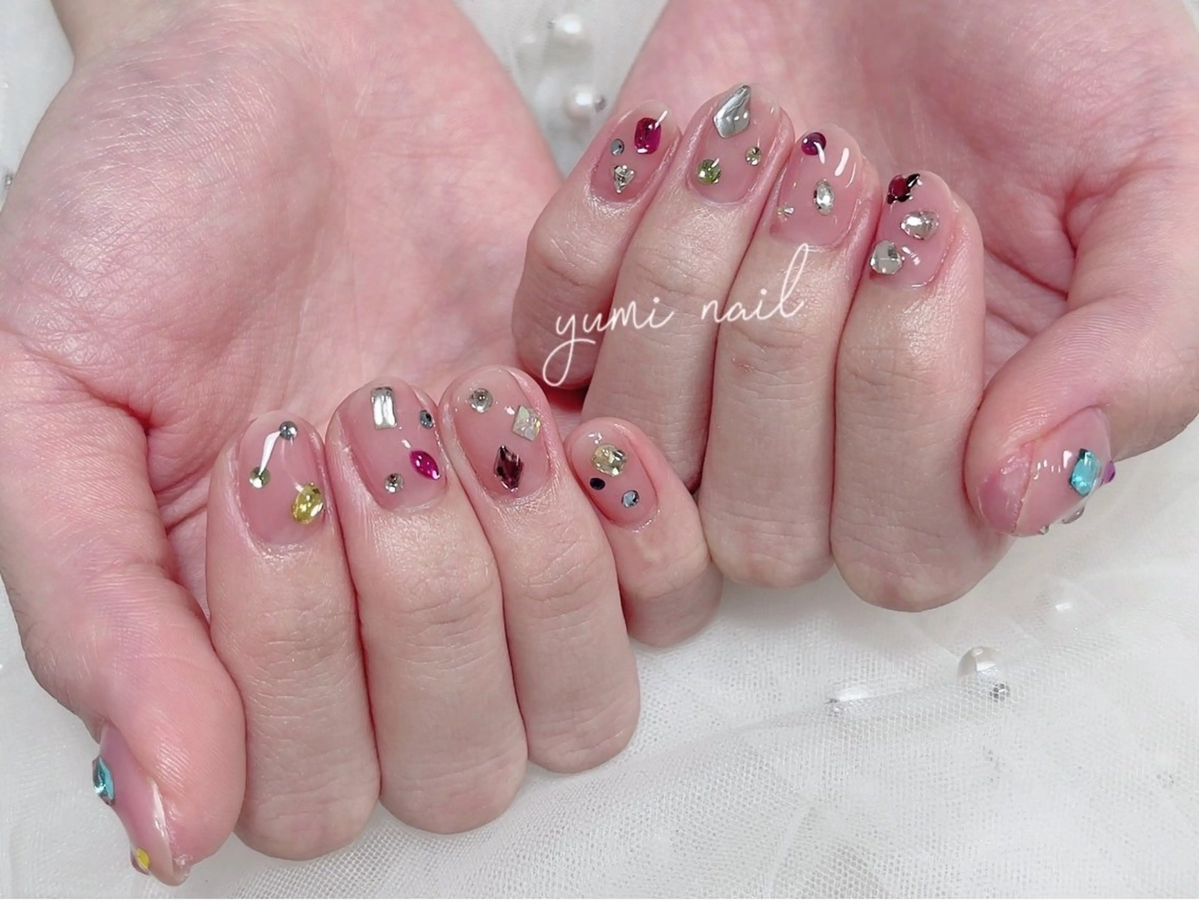 ネイル 𝐲𝐮𝐦𝐢🎀 長さ出しデザイン専門のネイルデザイン