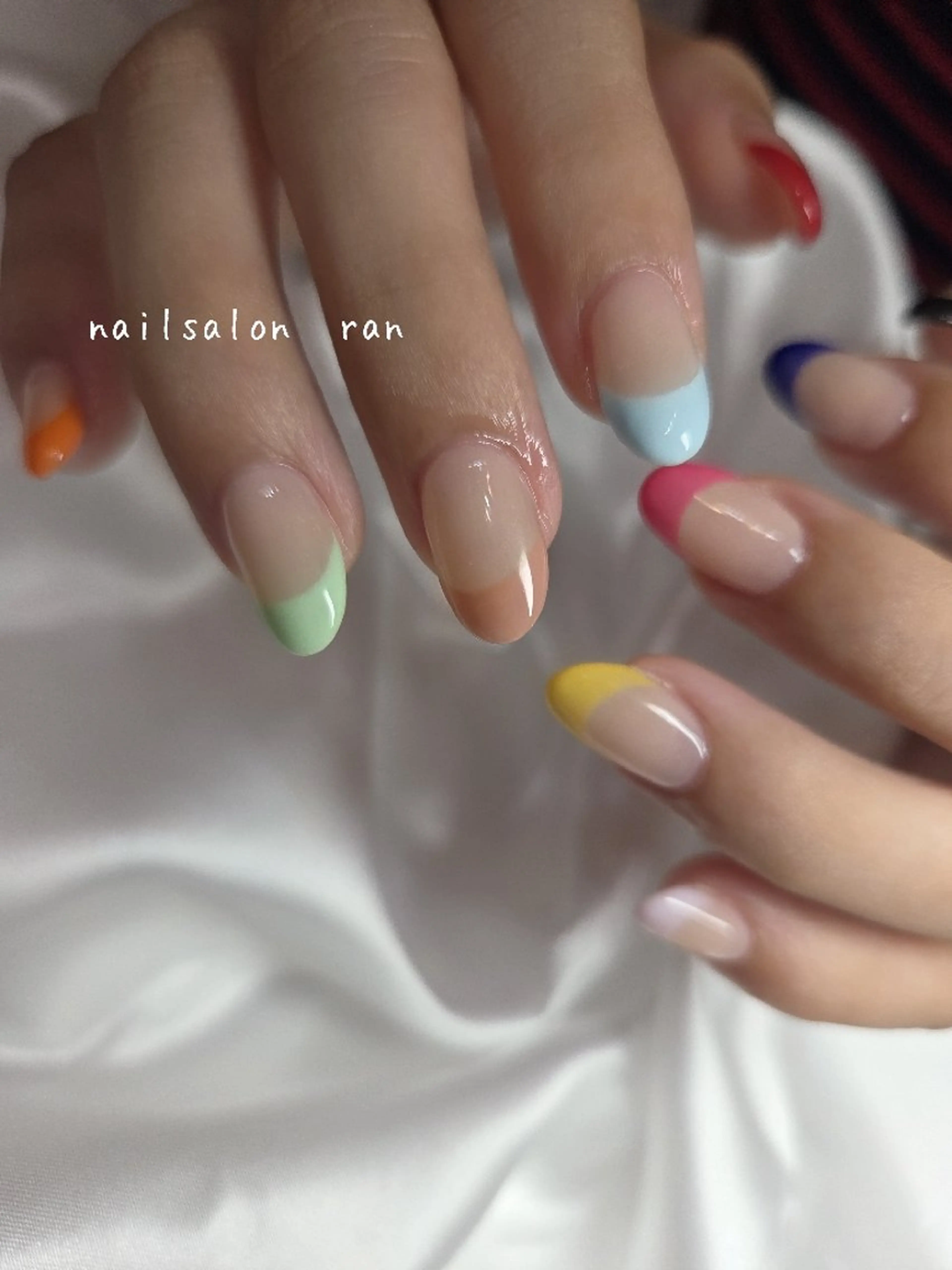 ネイル フレンチネイル ハンドネイル ハンドケア nailsalon ranのネイルデザイン