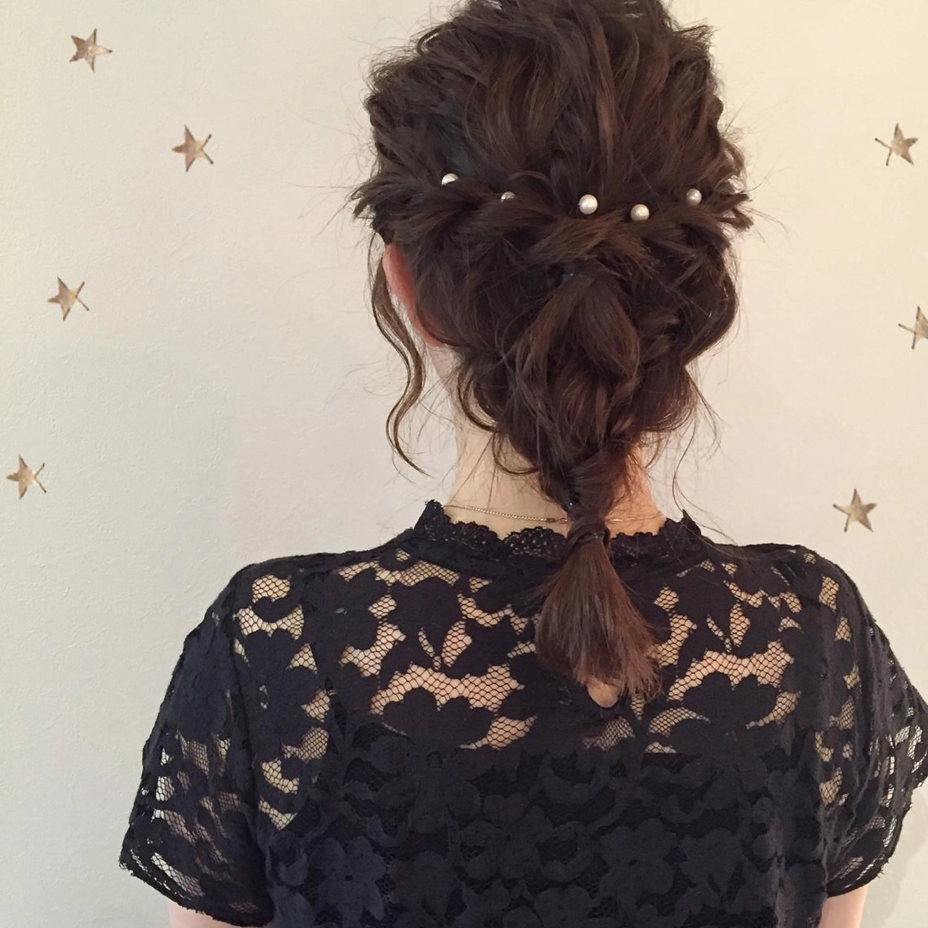 セミロング ヘアアレンジ 市川 千夏のヘアスタイル