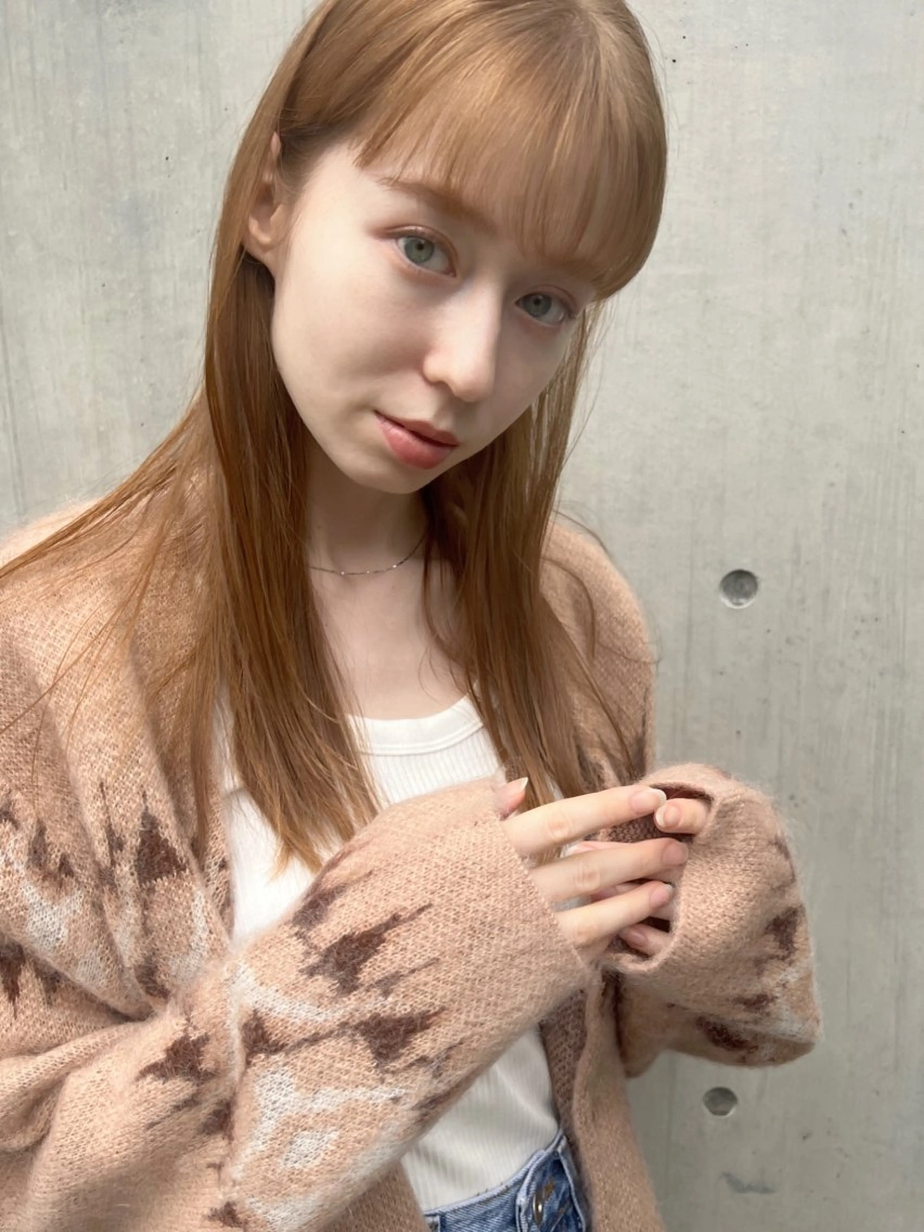 セミロング 透明感カラー🌿ボブ ✨飛田　ケイのヘアスタイル