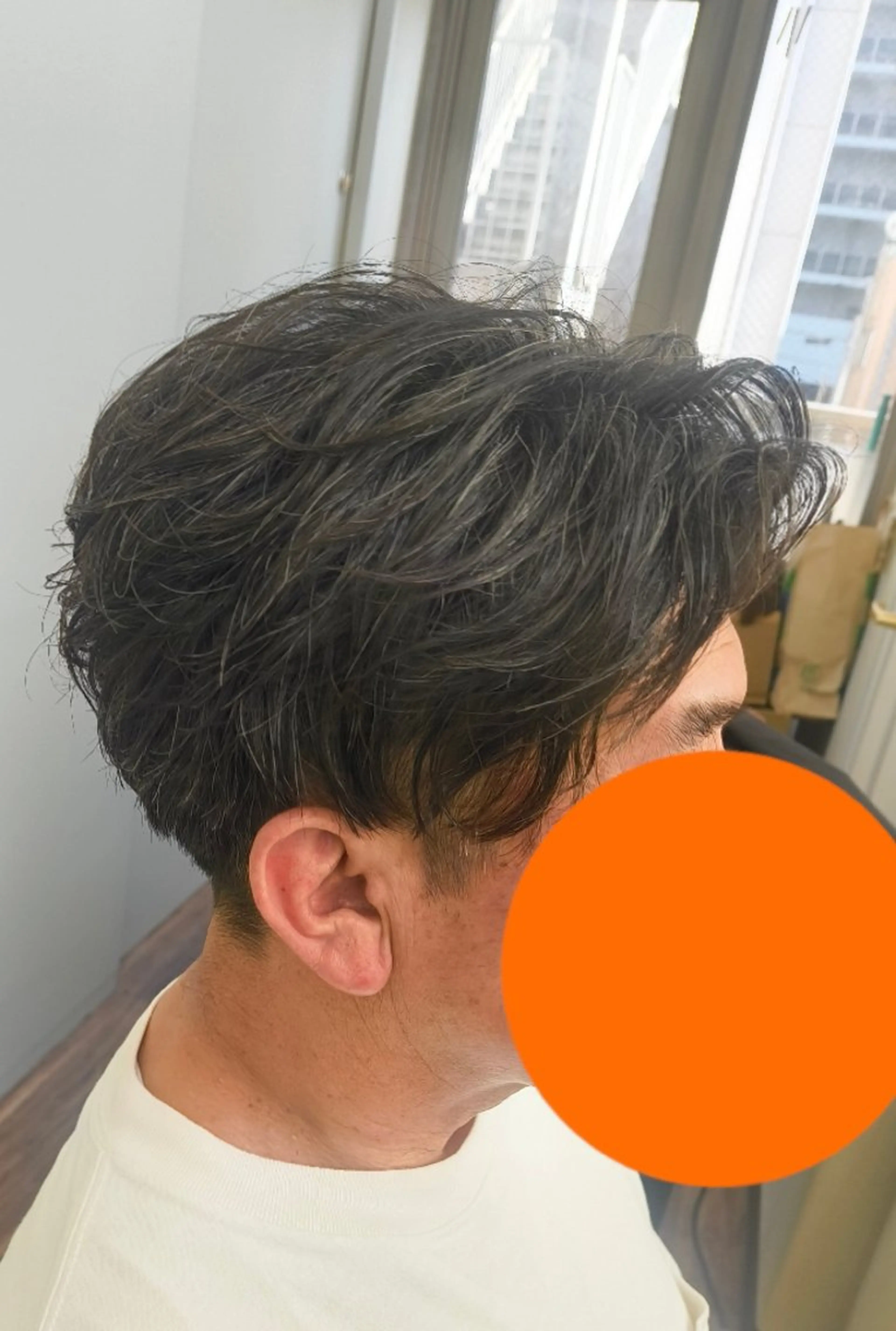 ショート パーマ メンズ カット パーマ 村松 和歌子のヘアスタイル