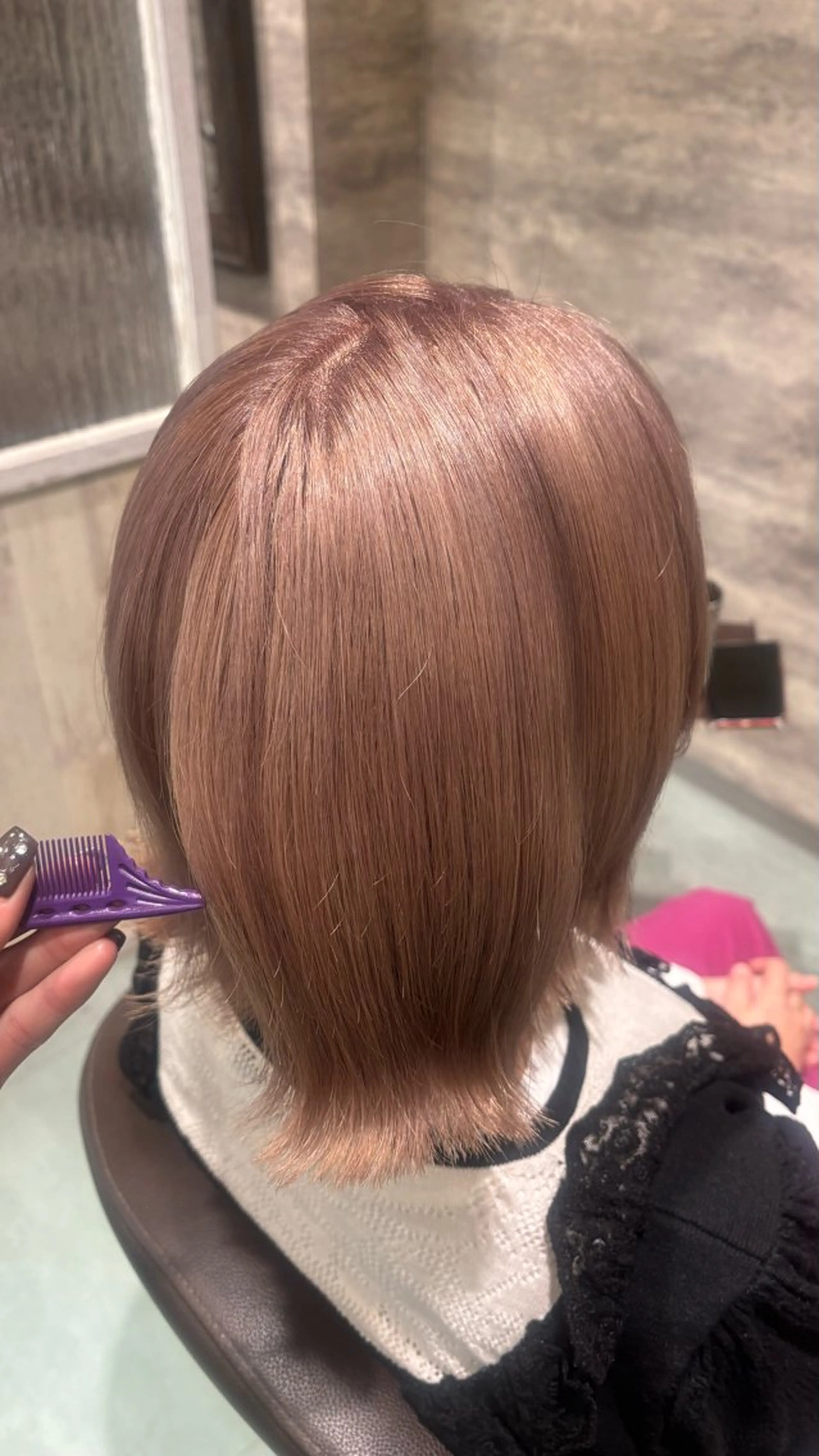 ミディアム ヘアカラー 東田 さくらのヘアスタイル