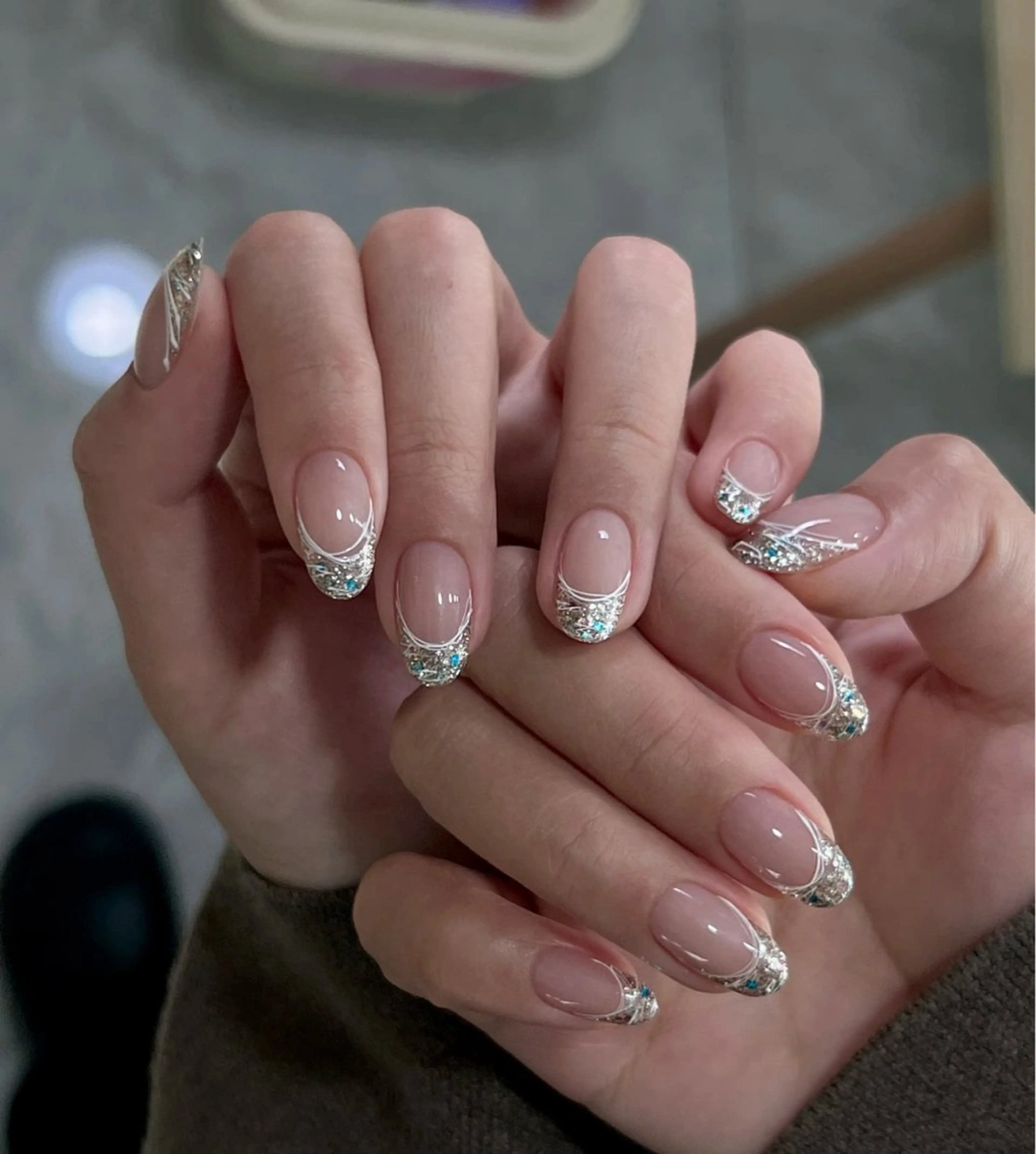 ネイル フットネイル フレンチネイル グラデーション ハート 韓国ネイル ハンドネイル Lynn_ Nailのネイルデザイン