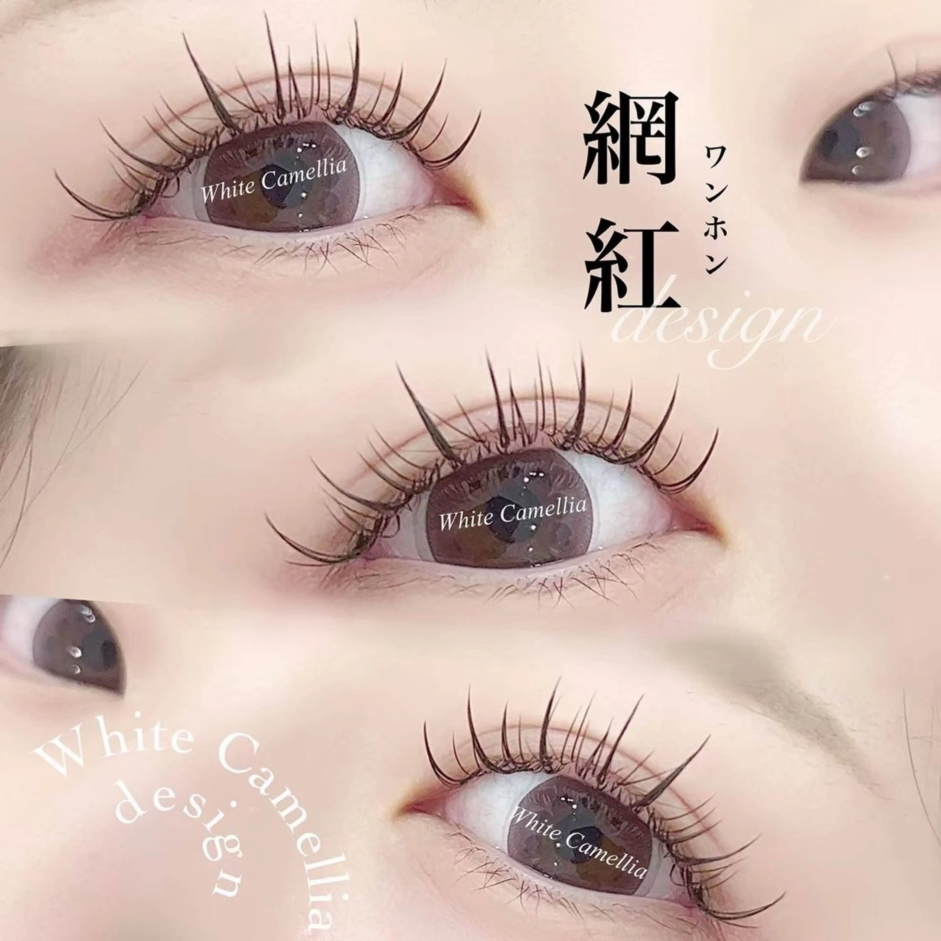 マツエク・マツパ White Camellia○椿のマツエク・マツパデザイン