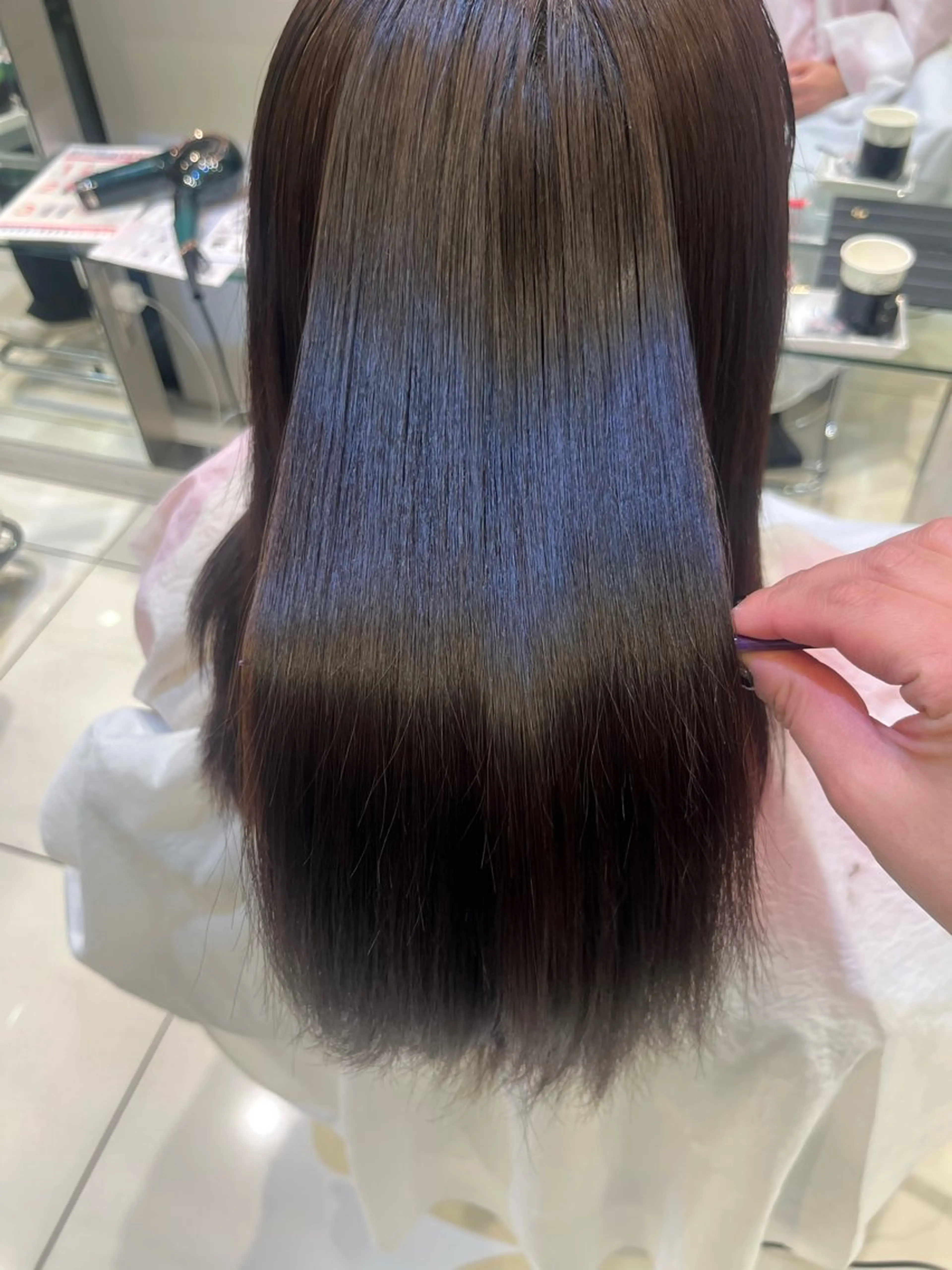 セミロング パーマ Above /yoshimiのヘアスタイル