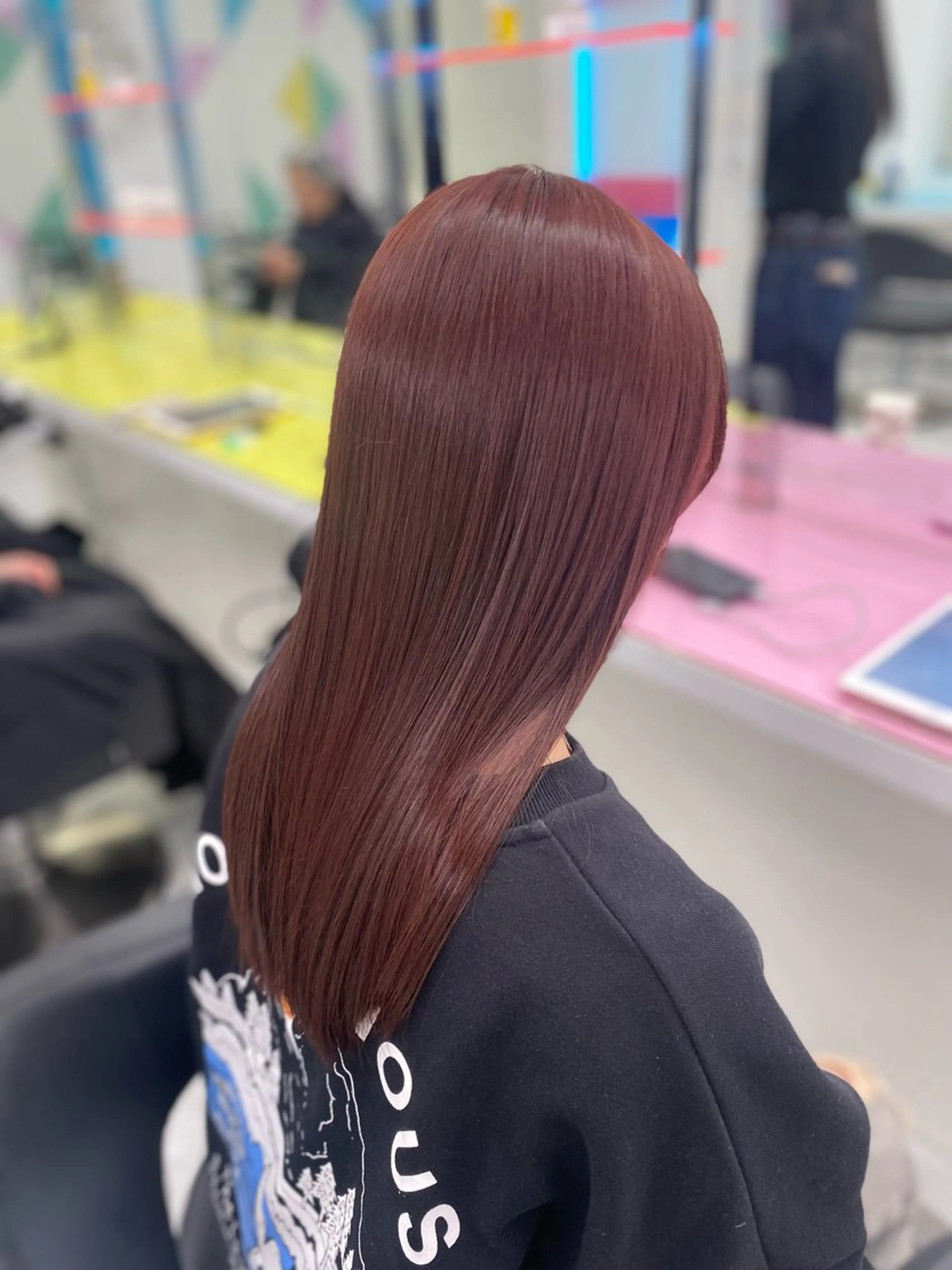 ロング カラー ガーリー♡女の子っぽ ヘア♡ピンクカラー♡のヘアスタイル