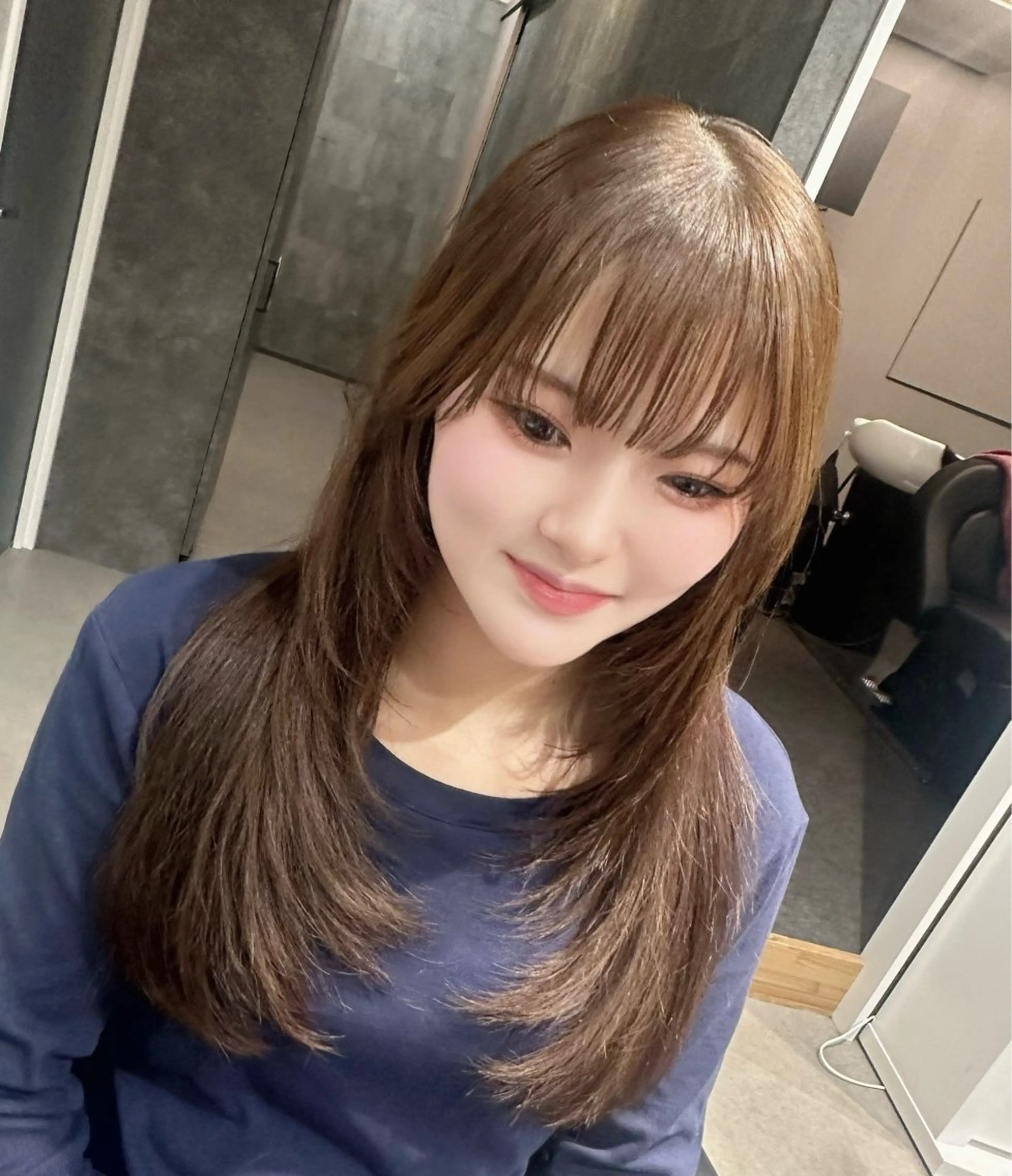 ロング レイヤーカット 森 沙織のヘアスタイル