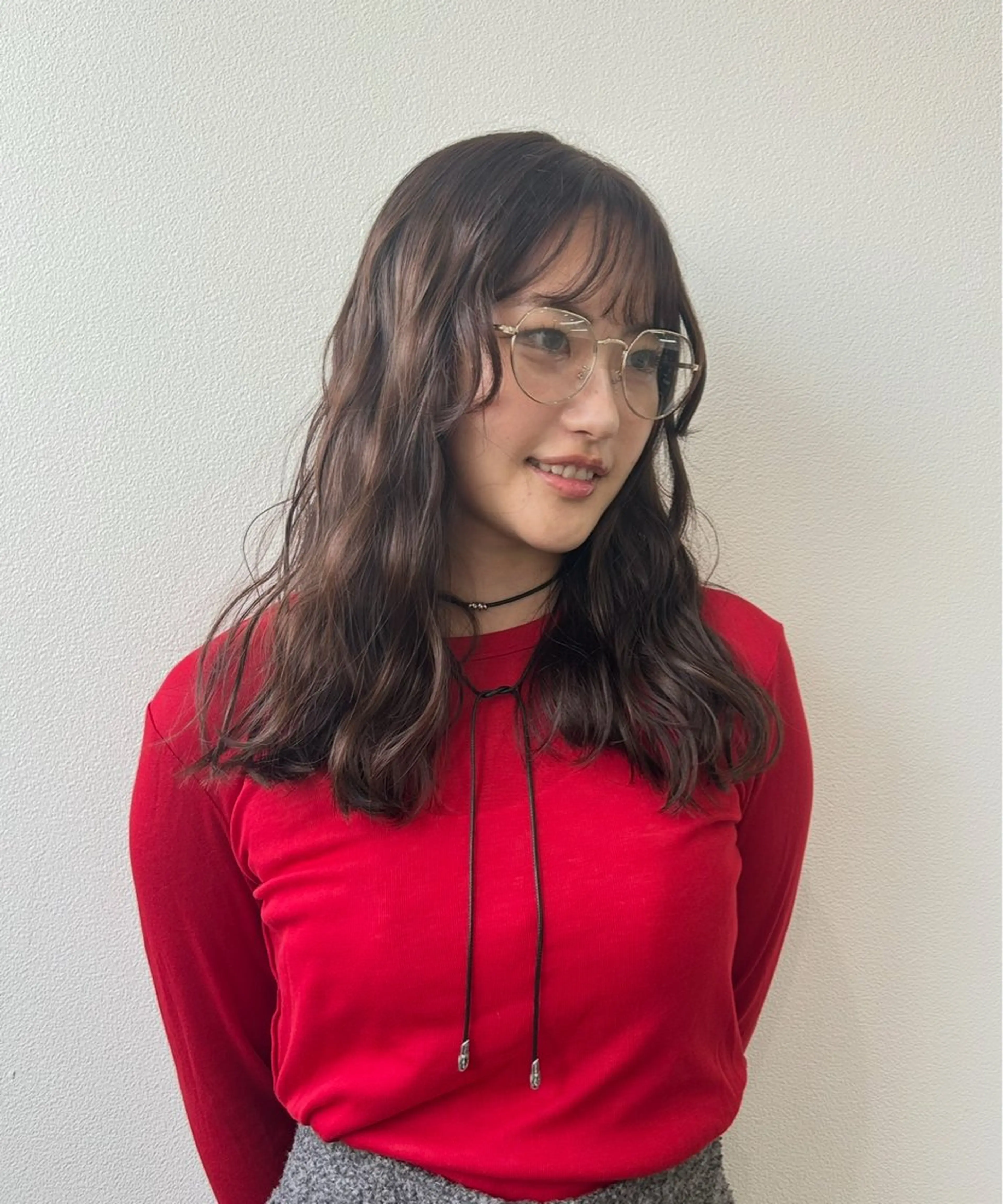 ロング 顔周りカット Hanon 美桜のヘアスタイル