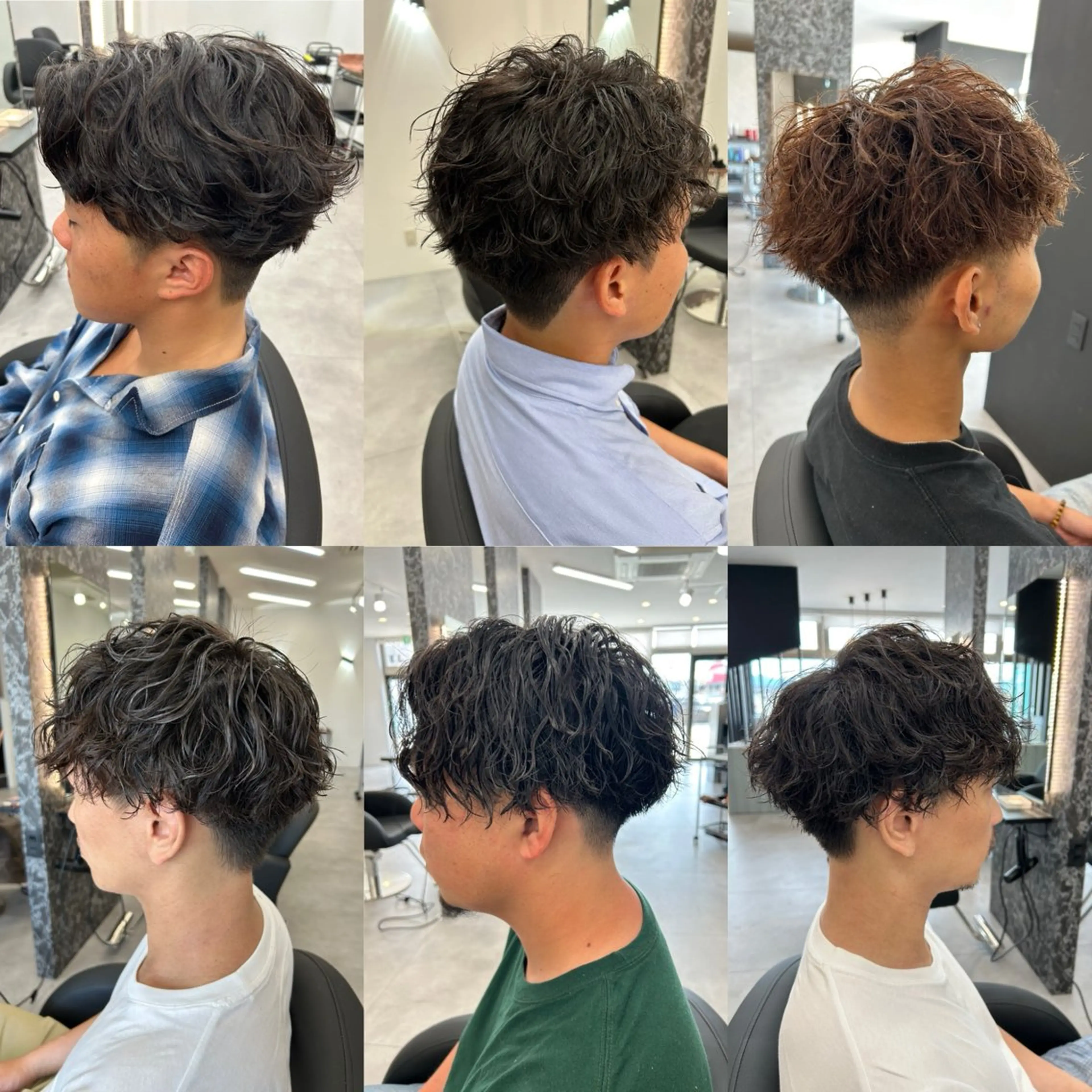 メンズカット＋クリームパーマ＋眉カットの写真