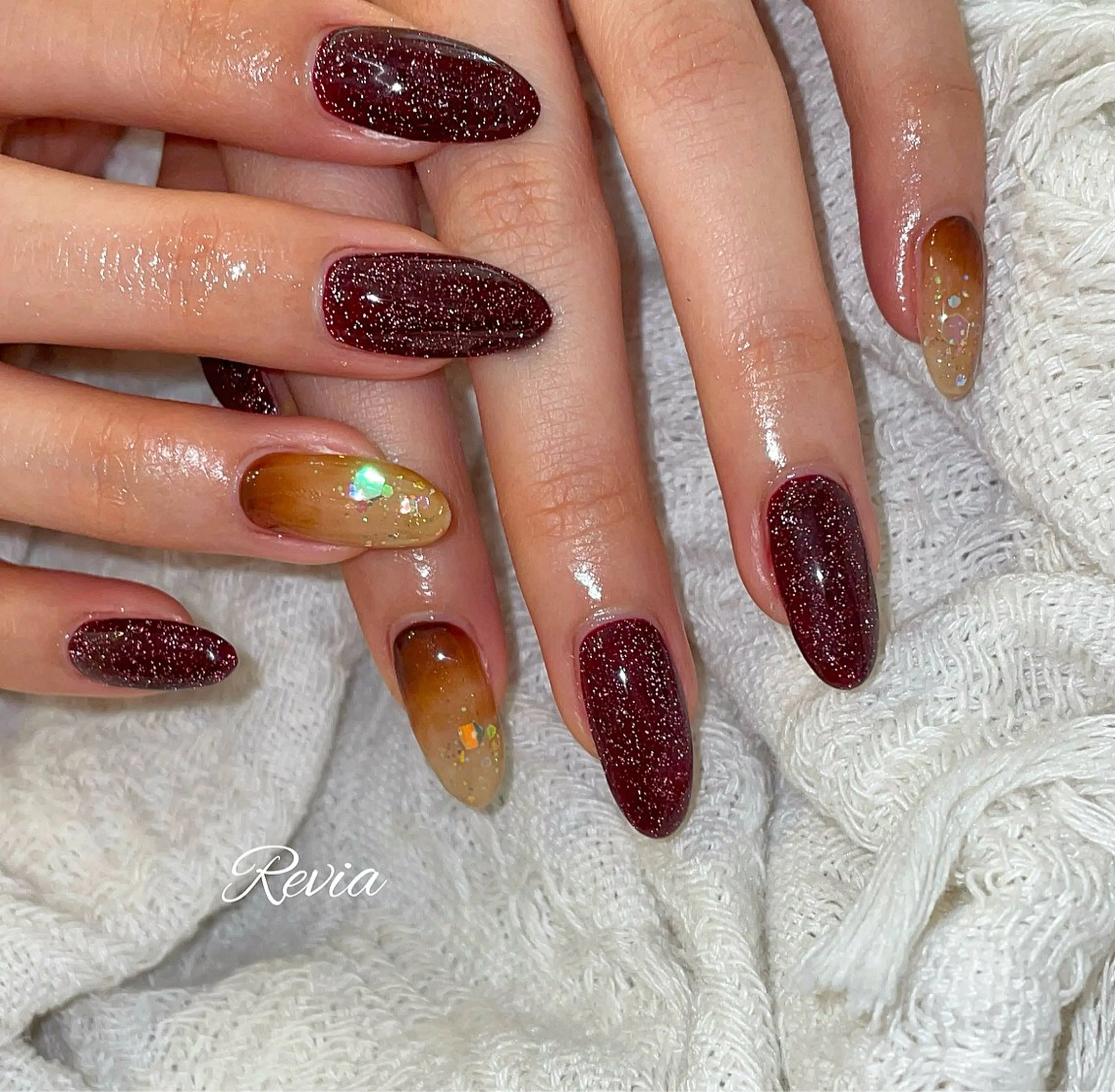 ネイル ハンドネイル revia所属・ERI Nailistのネイルデザイン