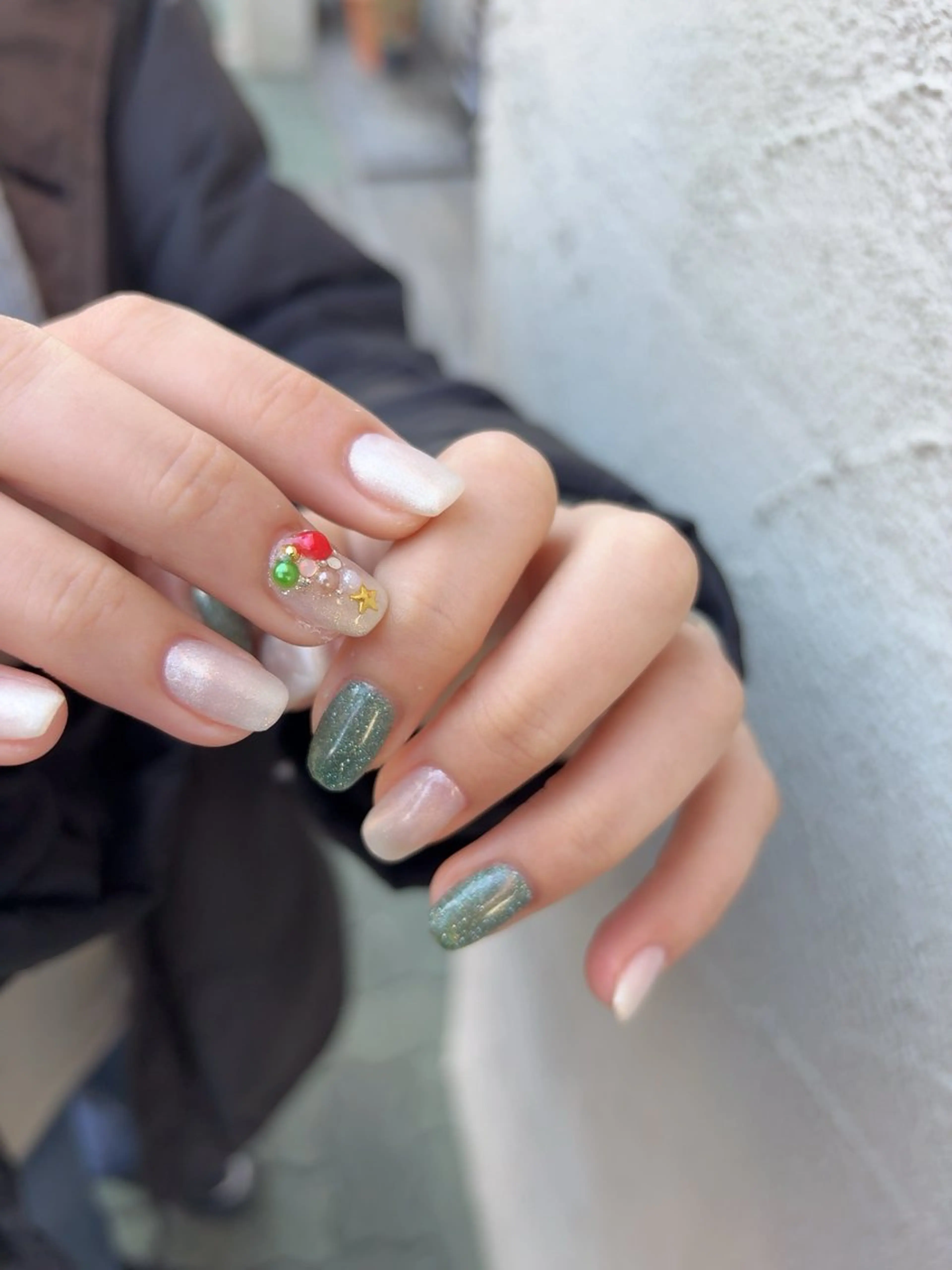 ネイル クリスマス ハンドネイル ハンドケア laviebelle norikoのネイルデザイン