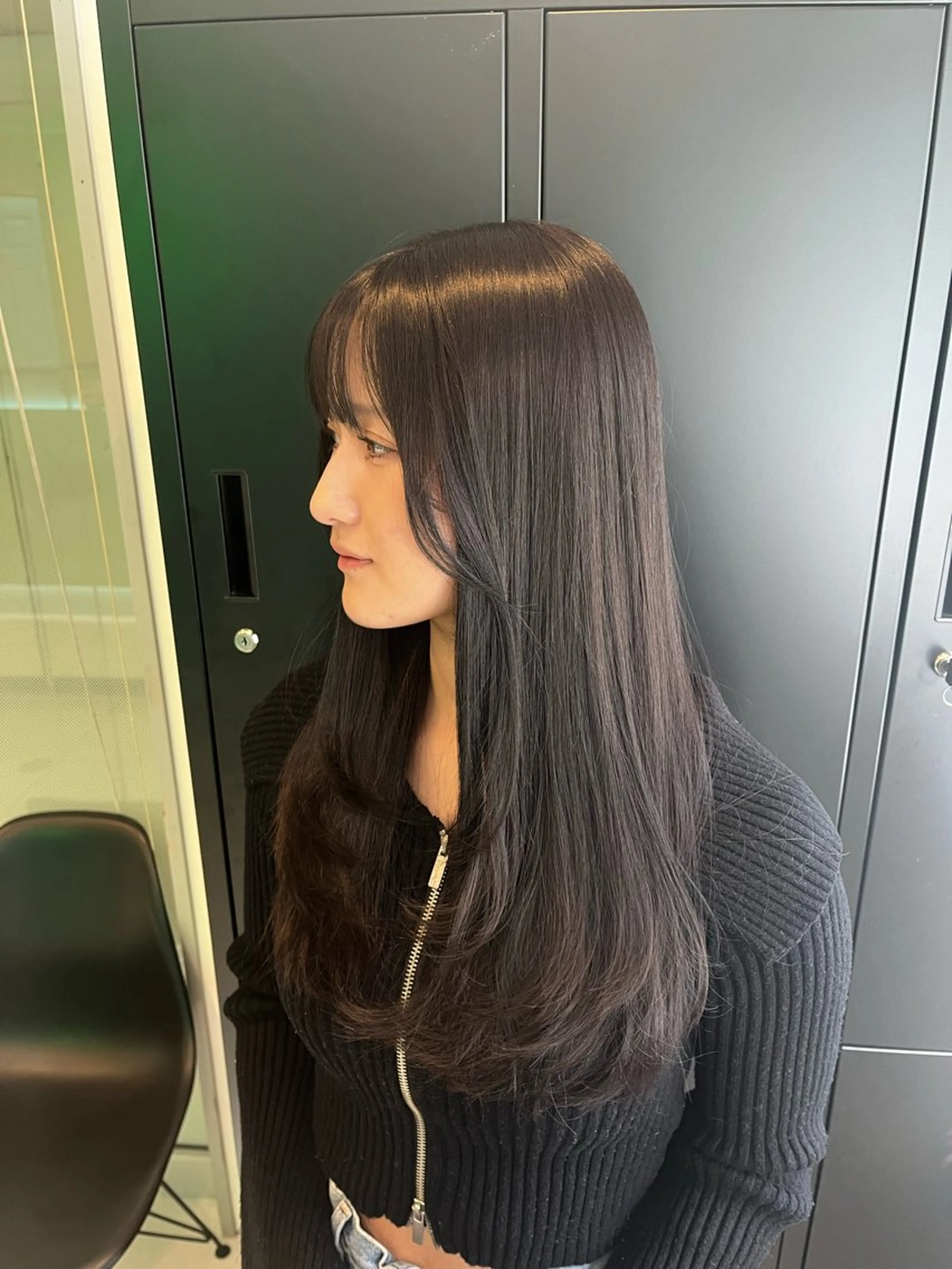ロング レイヤーカット Rena🦄顔まわり カット🤍✂️のヘアスタイル