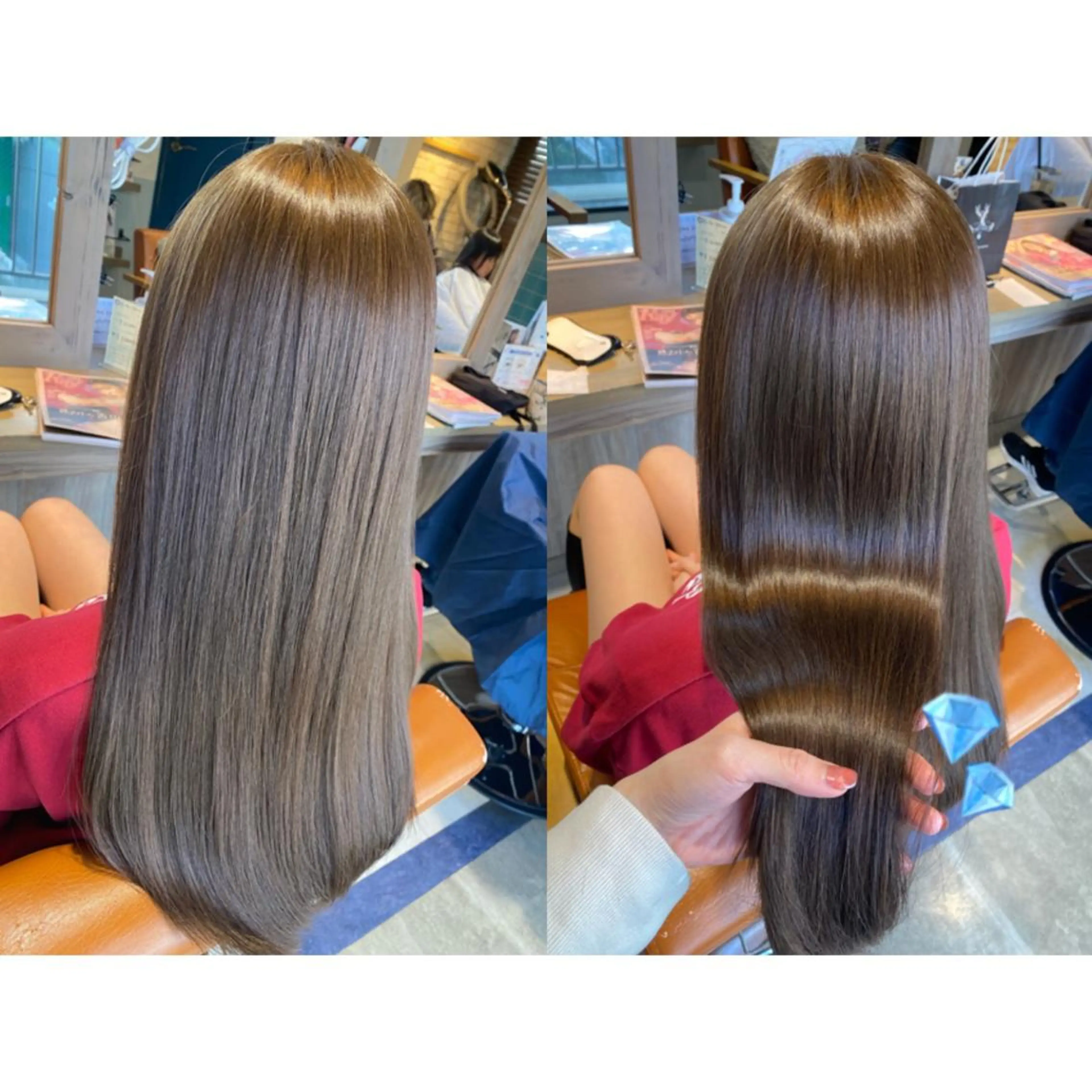 カラー ベージュカラー ブリーチ ブリーチなしカラー カット ヘアカラー トリートメント 🐻結んで可愛い hair EMI🐻のヘアスタイル