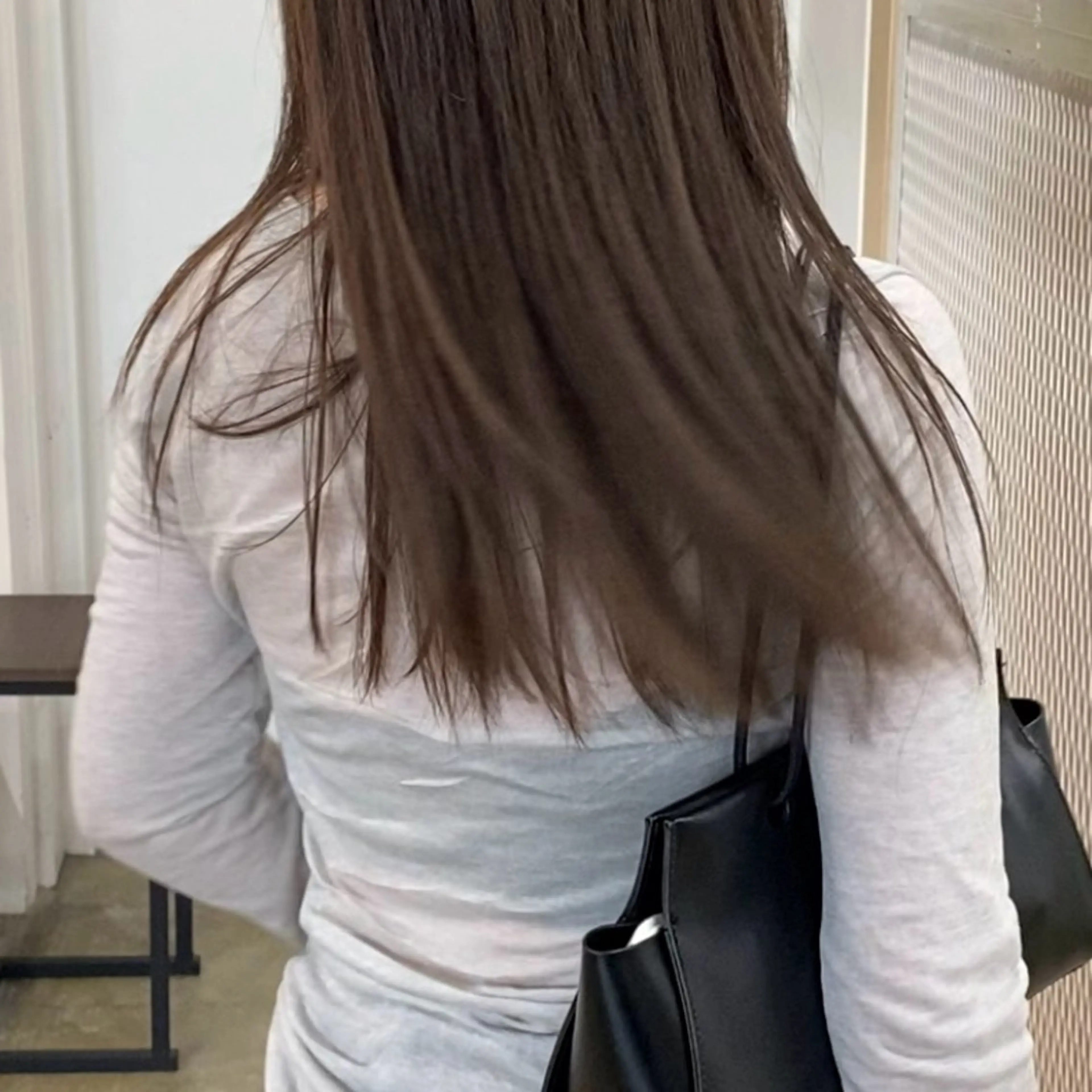 ミディアム カラー シミズ アスカのヘアスタイル