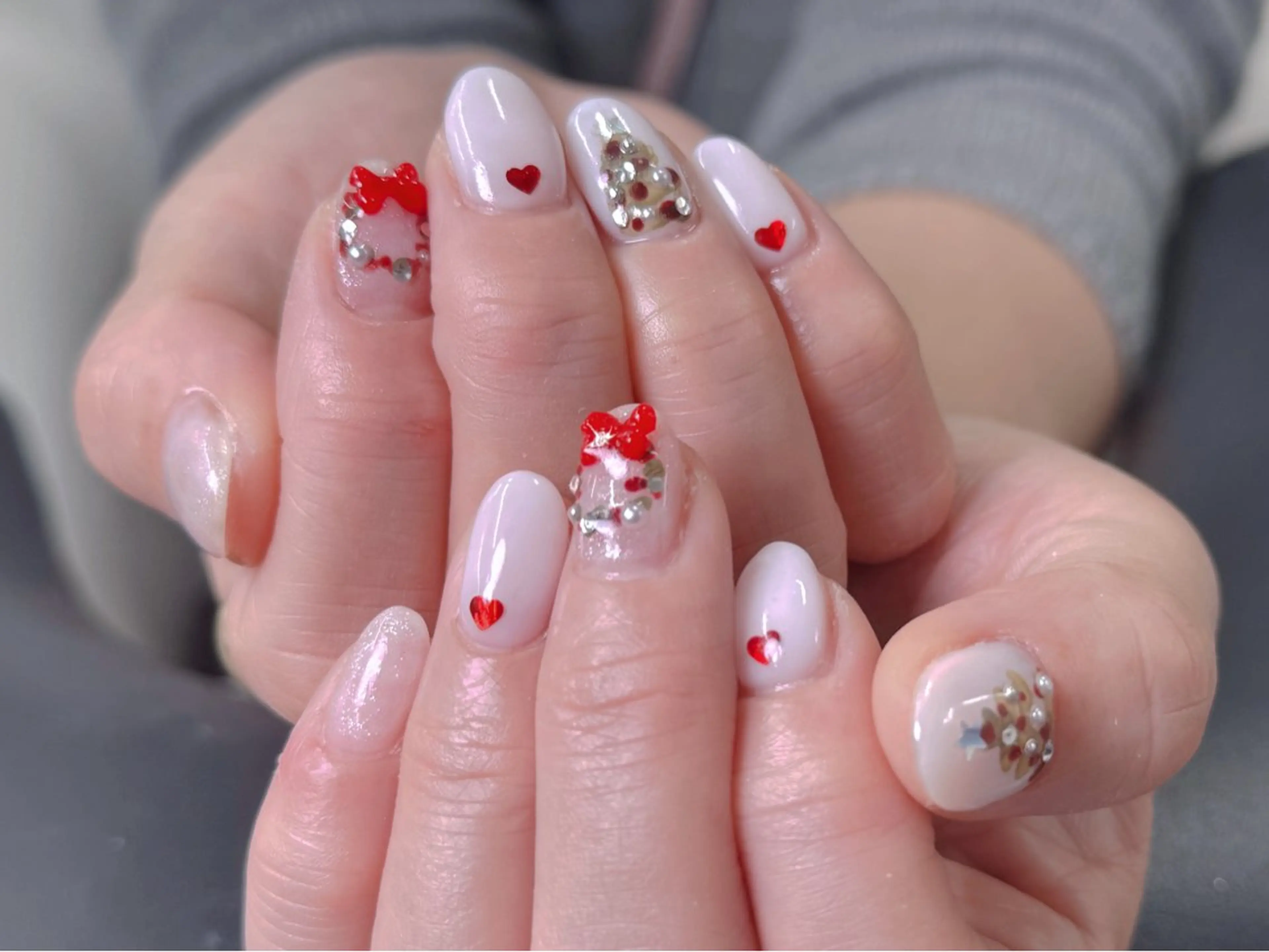 ネイル チークネイル 長さ出し フラッシュネイル フットネイル フレンチネイル ハンドネイル ハンドケア Nail&Eyela sh Nanaのネイルデザイン