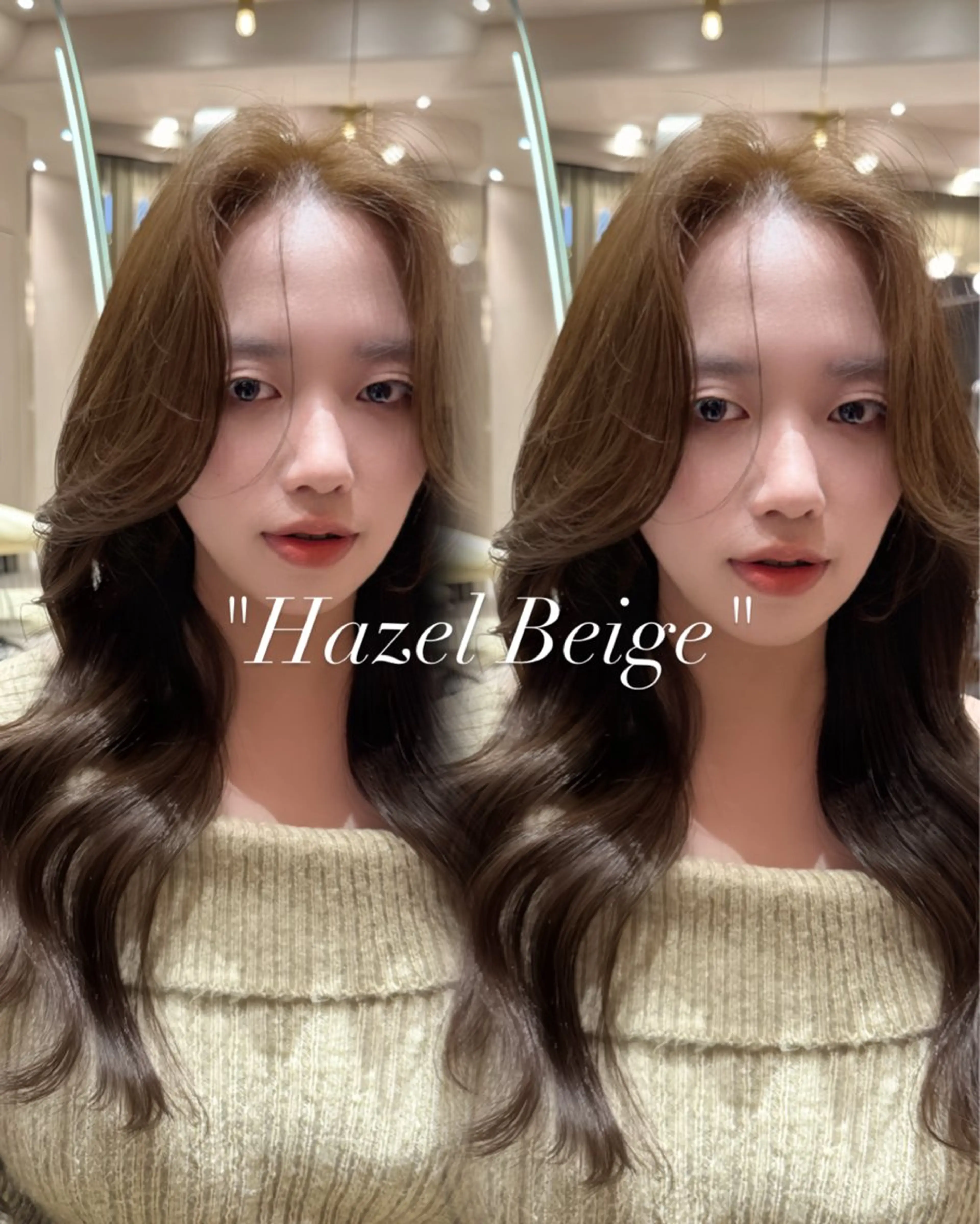 ミディアム カット ヘアカラー トリートメント 韓国ヘア/館林美容室 /髪質改善/涼のヘアスタイル