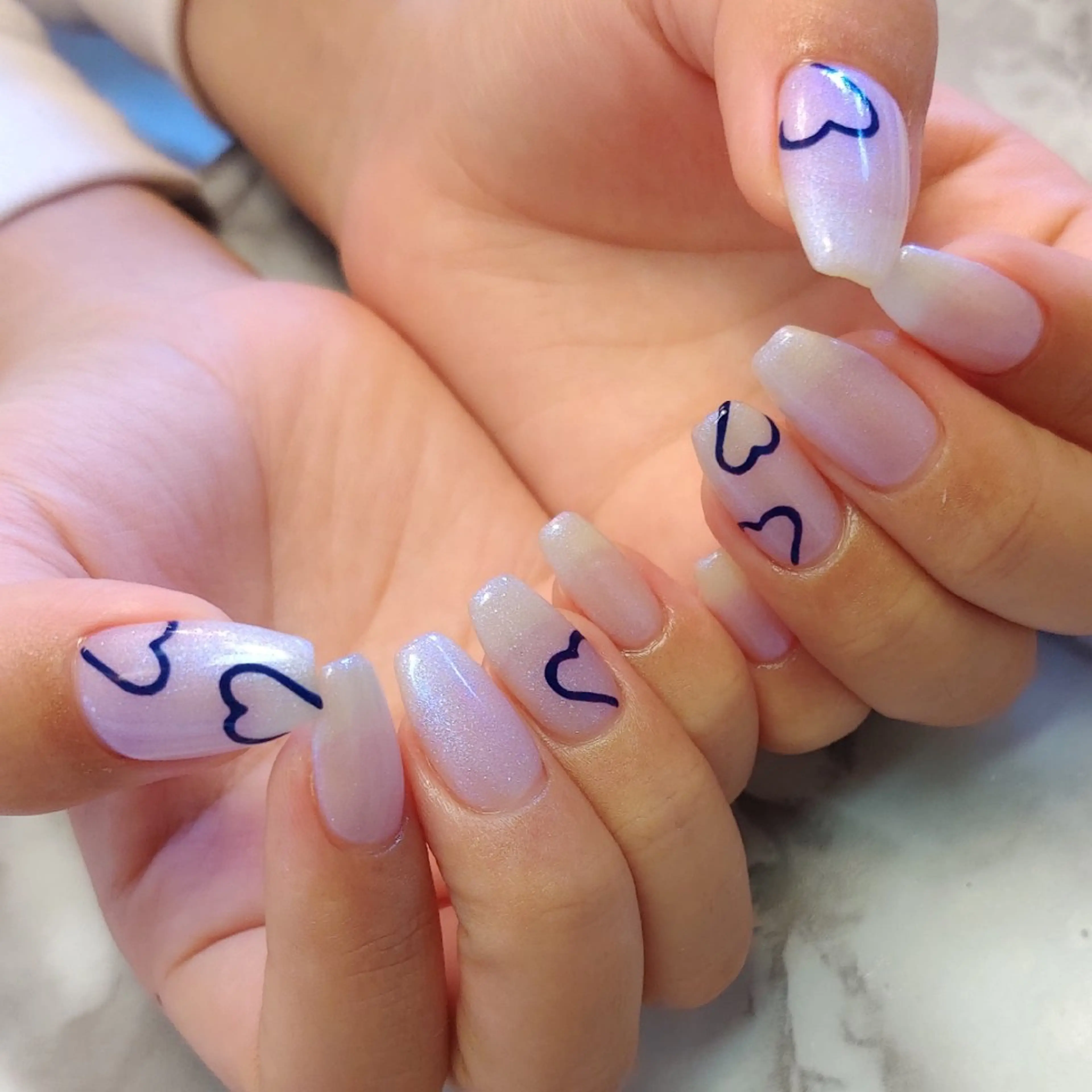 ネイル ハート ジェヌインネイル 河内のネイルデザイン