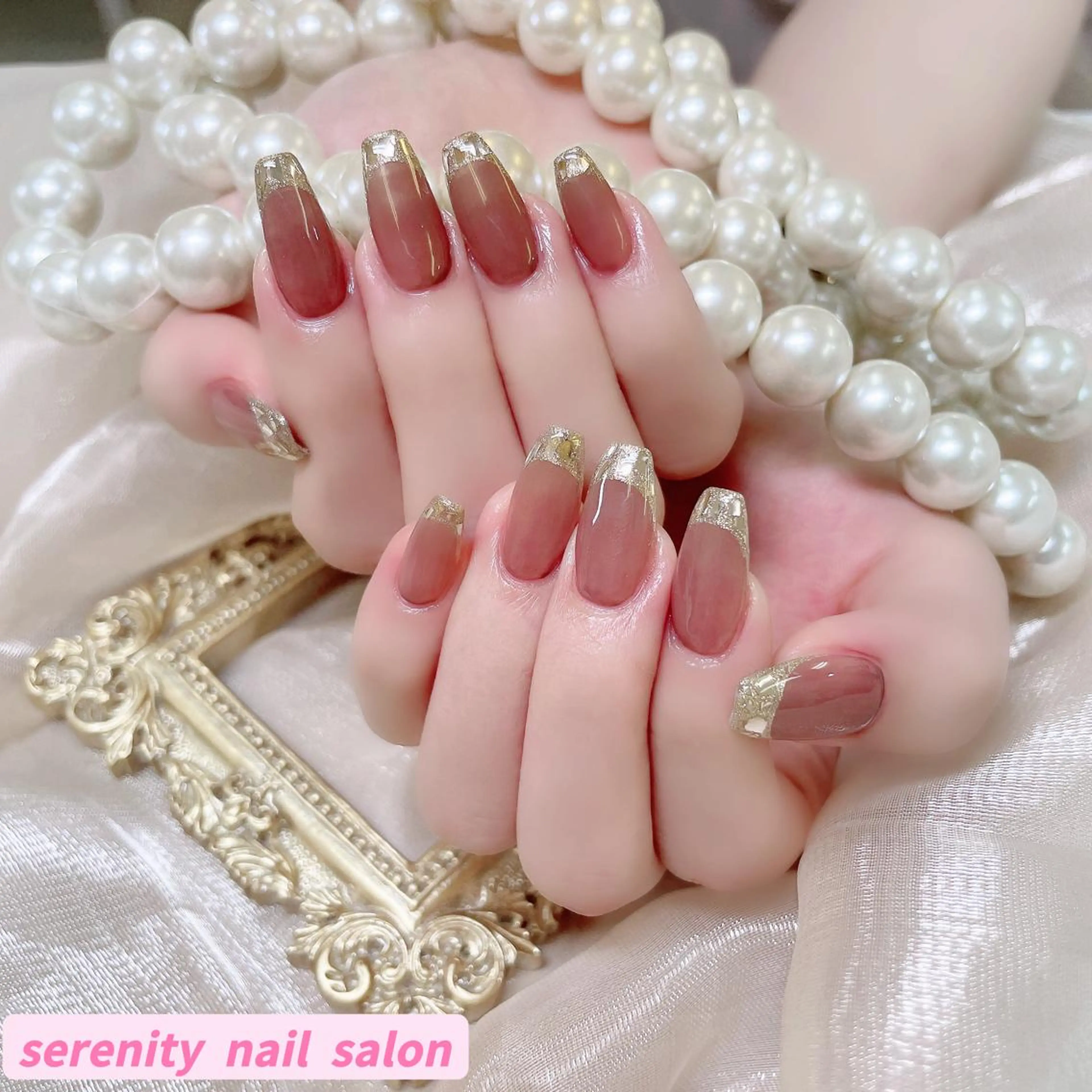 🍀【オフ込み】 🍀 SNS大人気✨ガラスフレンチ💕の写真