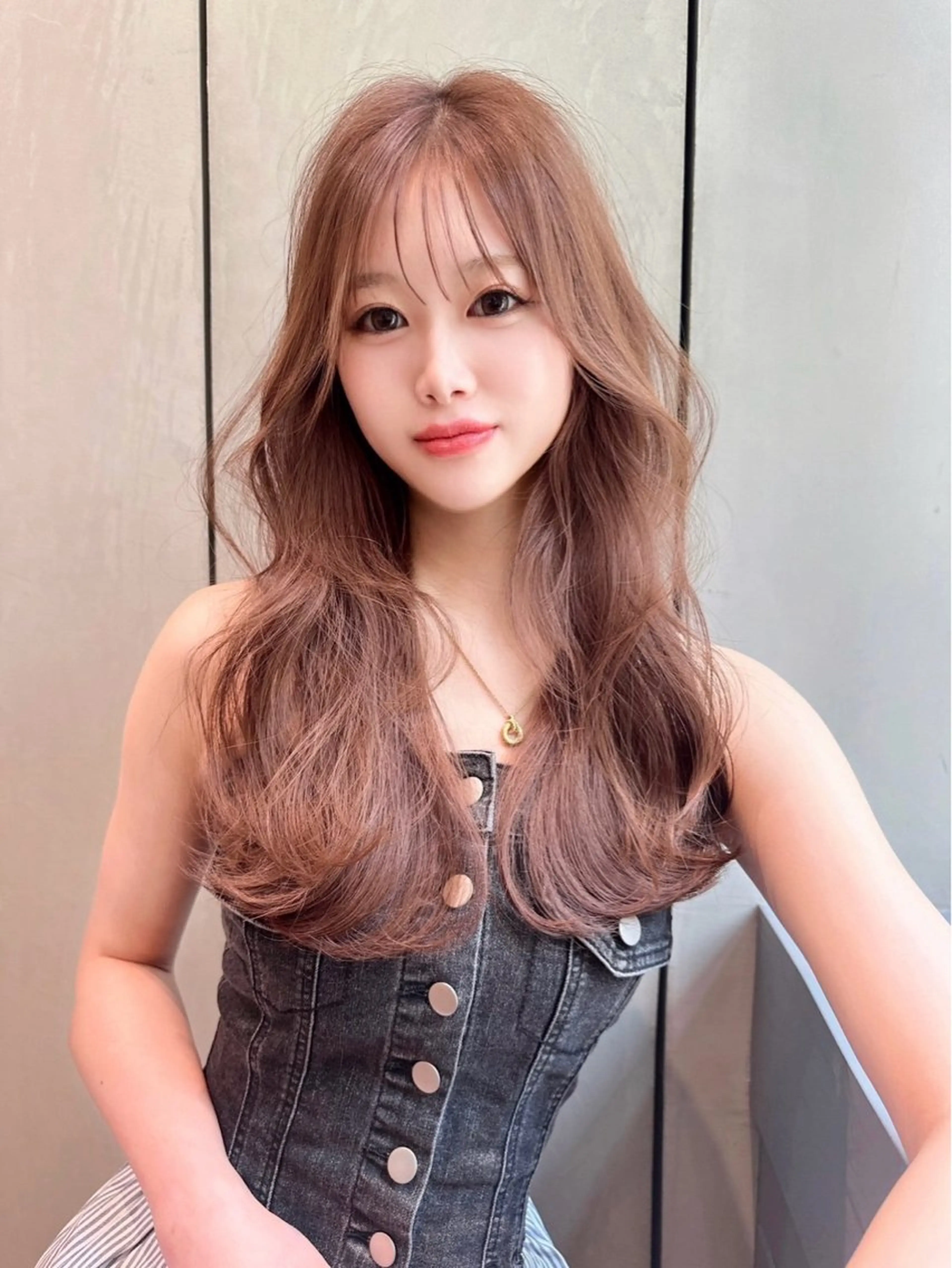 ロング カラー ブリーチなし 透明感カラー/艶髪のヘアスタイル