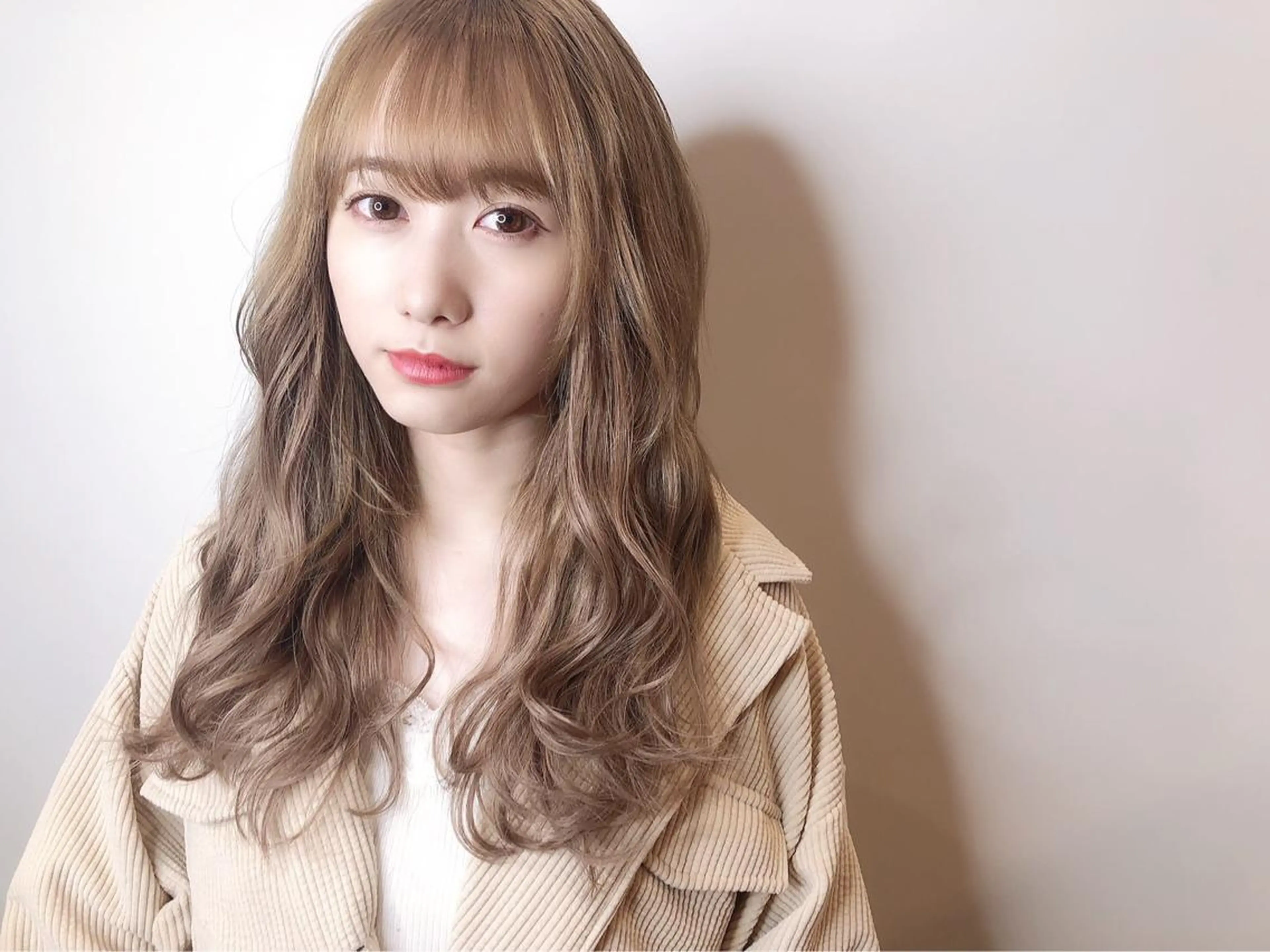 ロング カラー 韓国風・ブリーチなし ・あり後藤 一斗店長のヘアスタイル