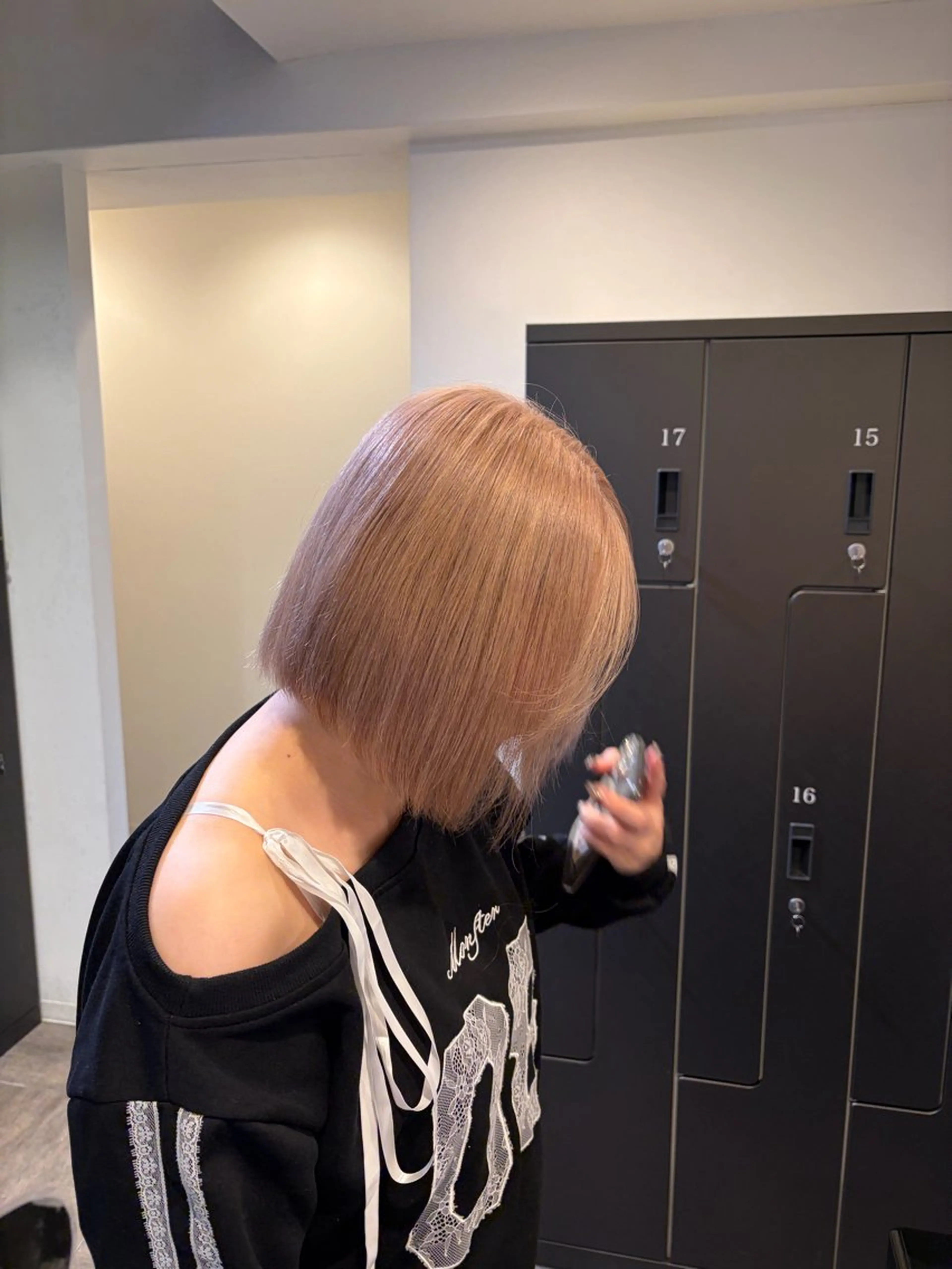 ミディアム カラー 中川 蓮のヘアスタイル